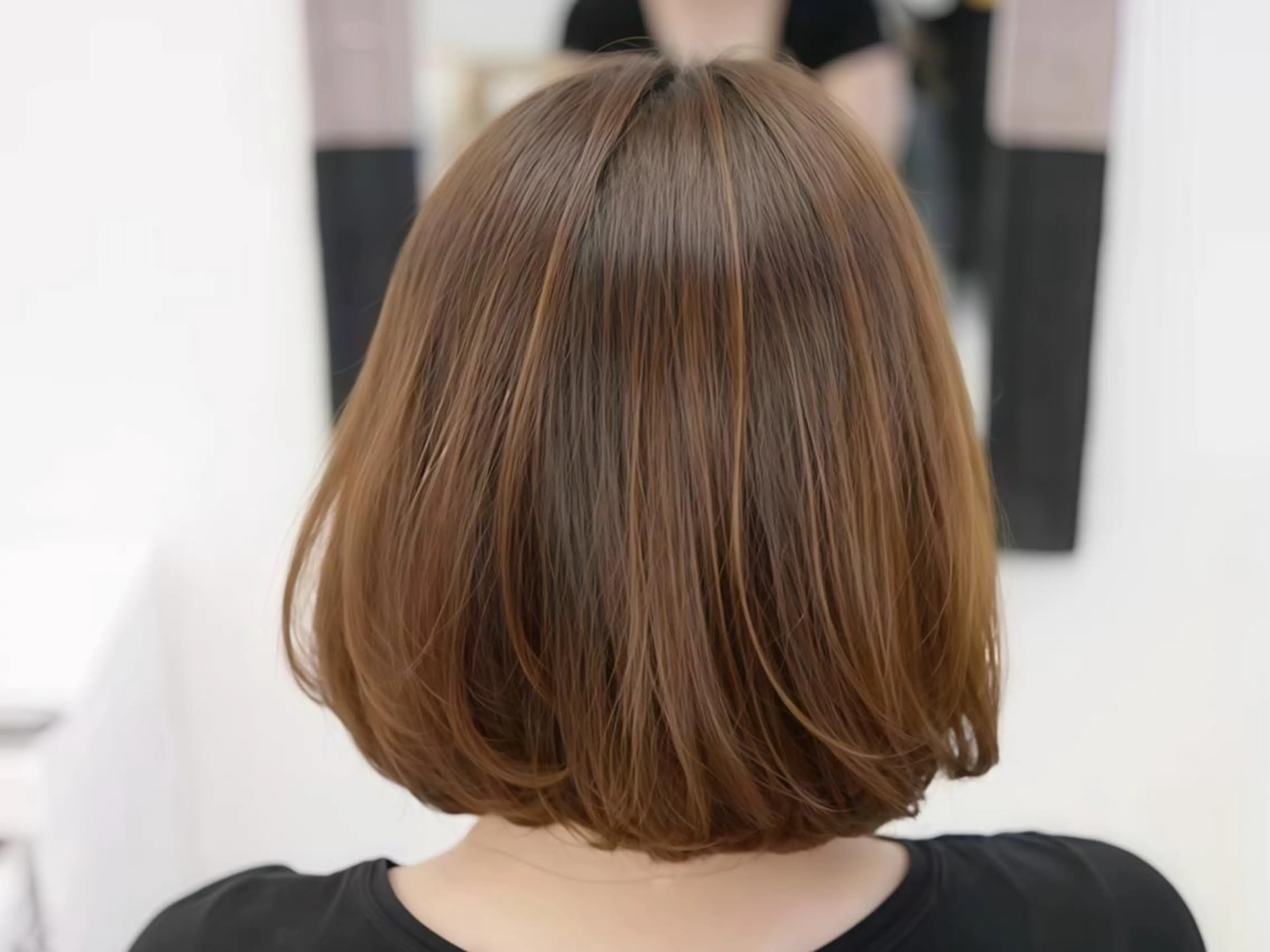 ミディアム カラー ヘアカラー 白髪染め専門店 Recolorなおこのヘアスタイル