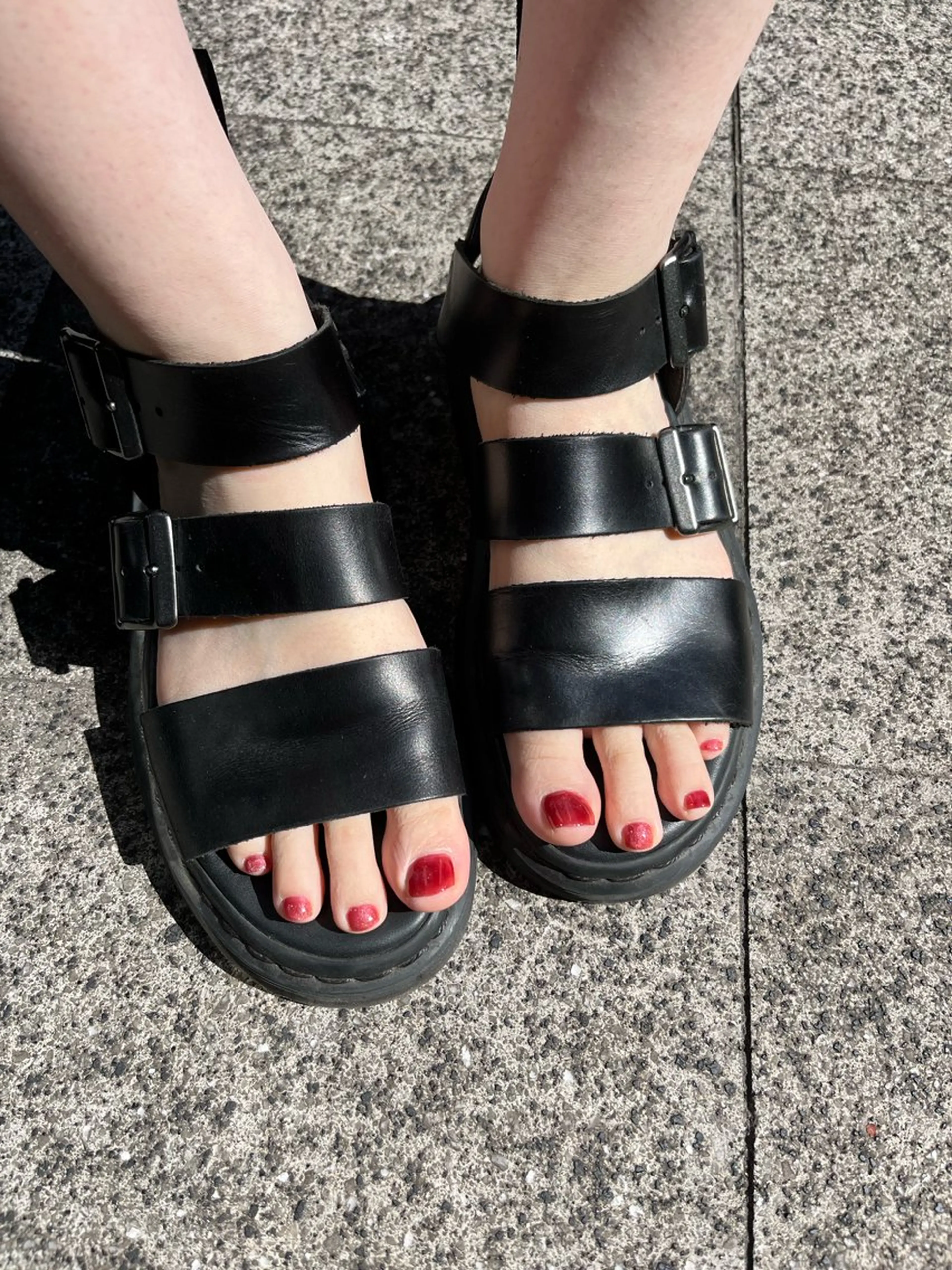 フットネイルワンカラーの写真