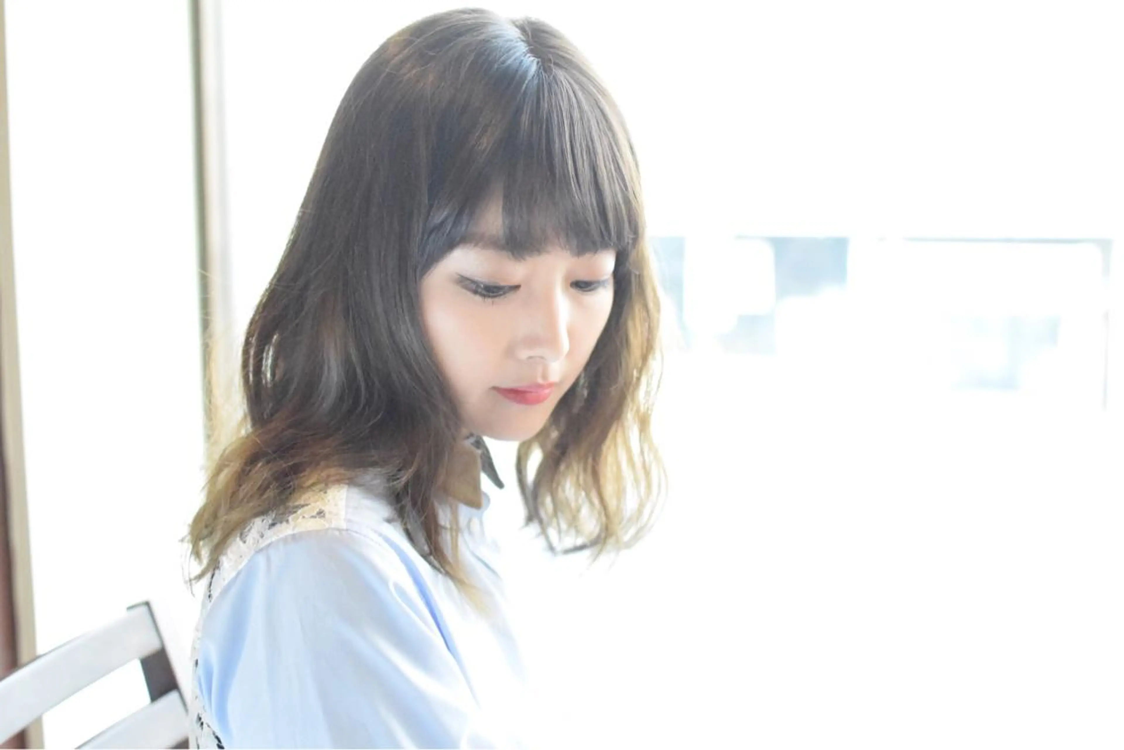 ミディアム セミロング ロング カラー パーマ ヘアアレンジ 今泉 直裕ショートボブの匠のヘアスタイル