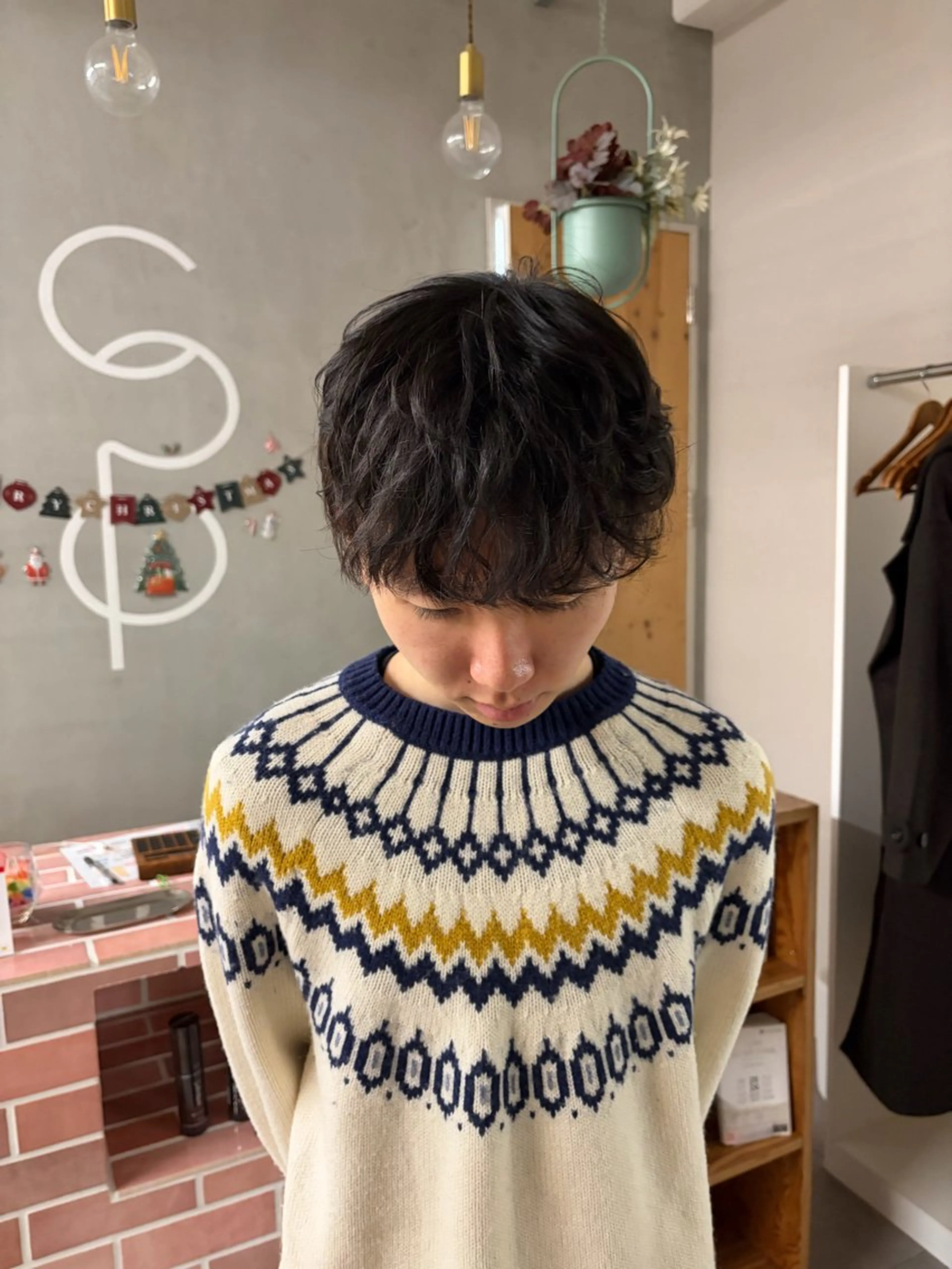 メンズ レイヤーカット/ 酸性ストレート梅田のヘアスタイル