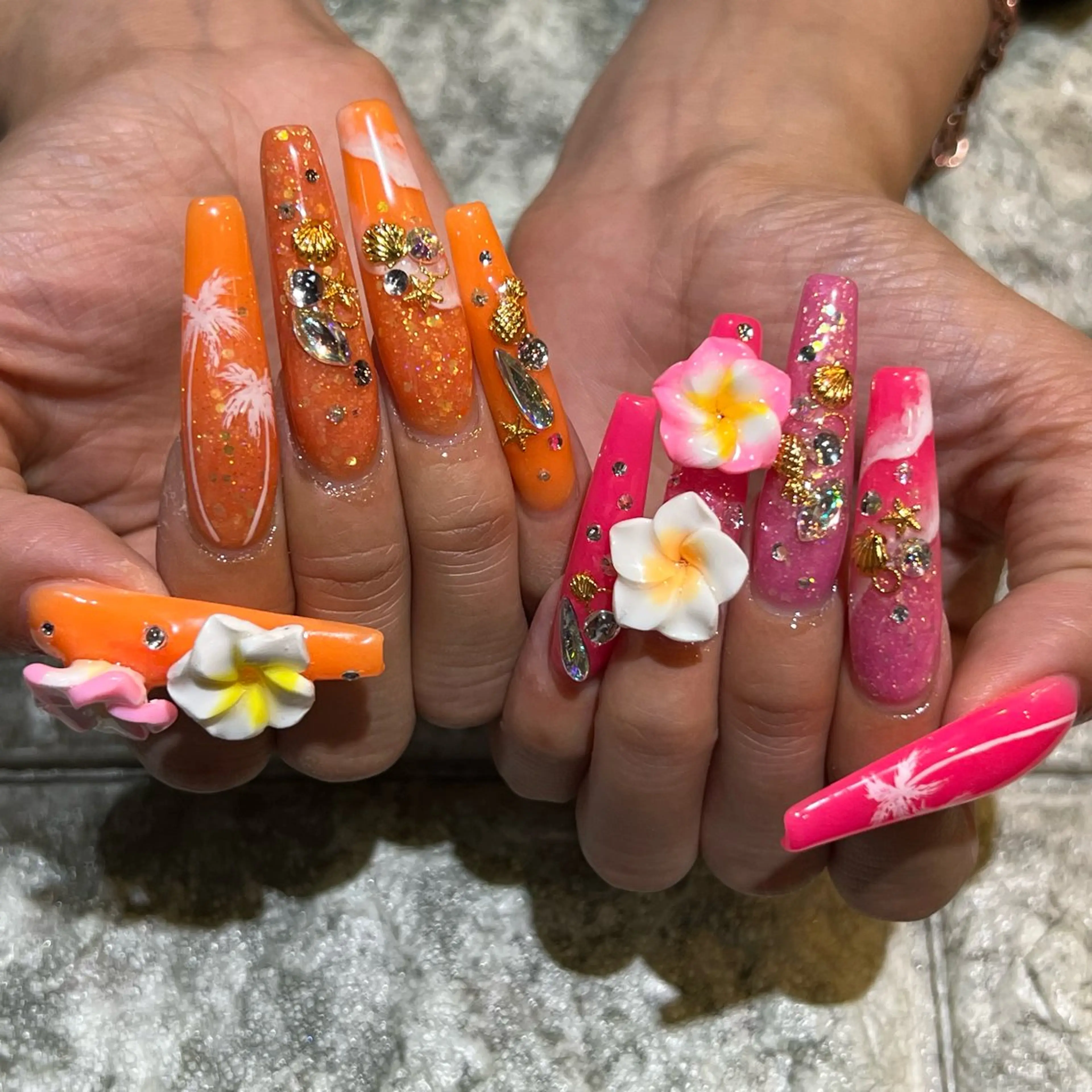 ネイル ハンドネイル アクリルスカルプ𓆈 RounGe町田店のネイルデザイン