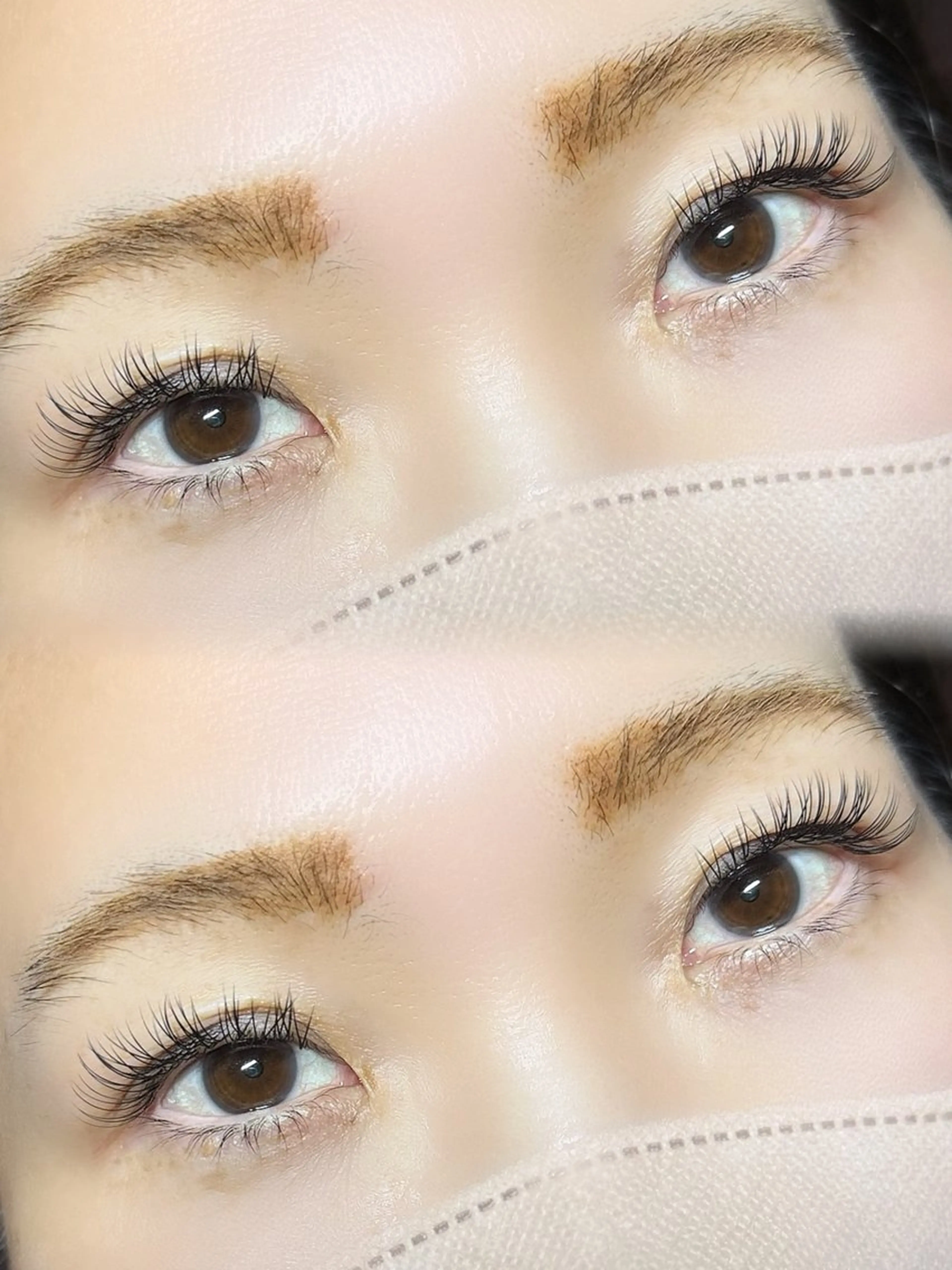 マツエク・マツパ フラットラッシュ ナチュラル Sour~deux Momoのマツエク・マツパデザイン