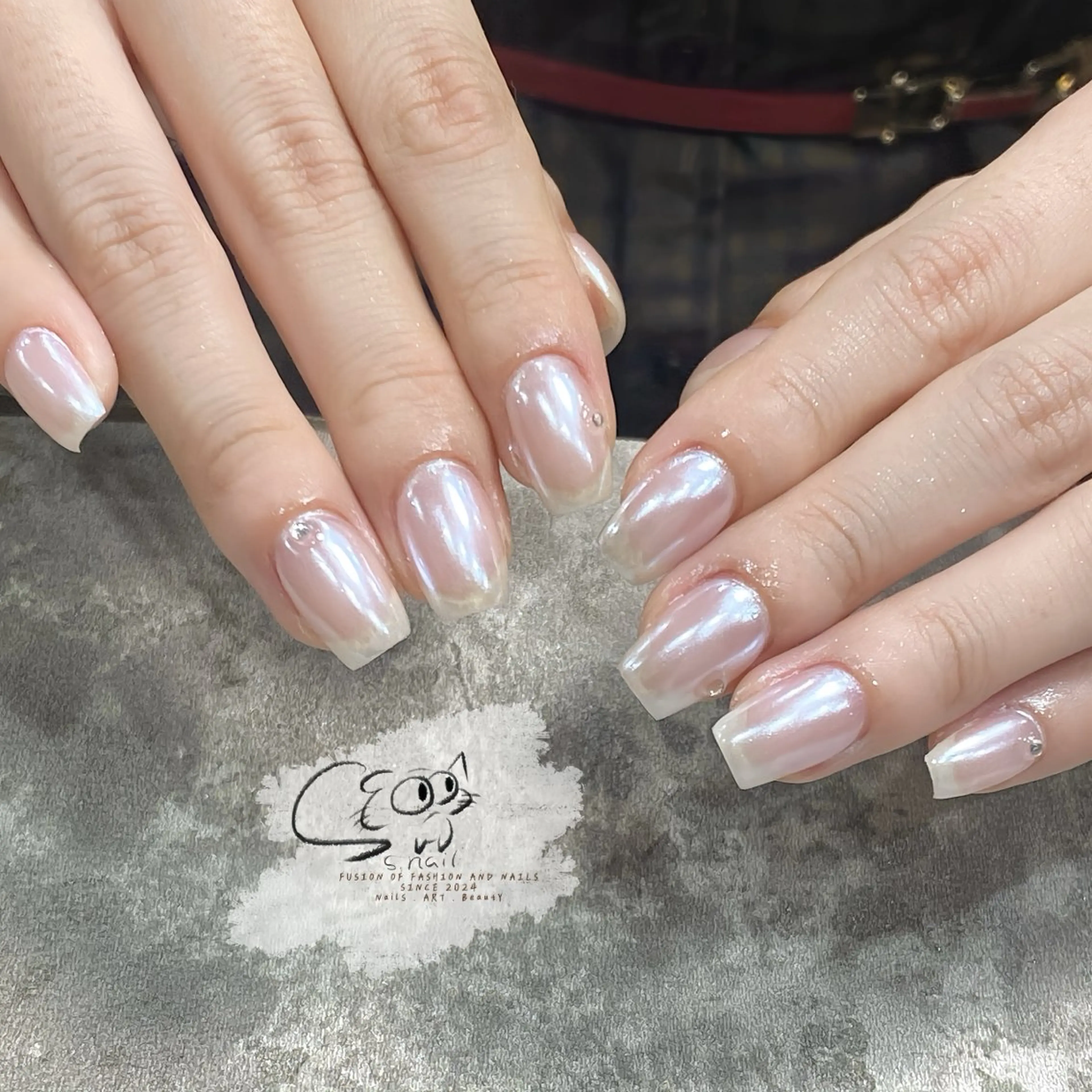 ネイル チークネイル フレンチネイル グラデーション マグネットネイル ワンカラーネイル S.nail _のネイルデザイン