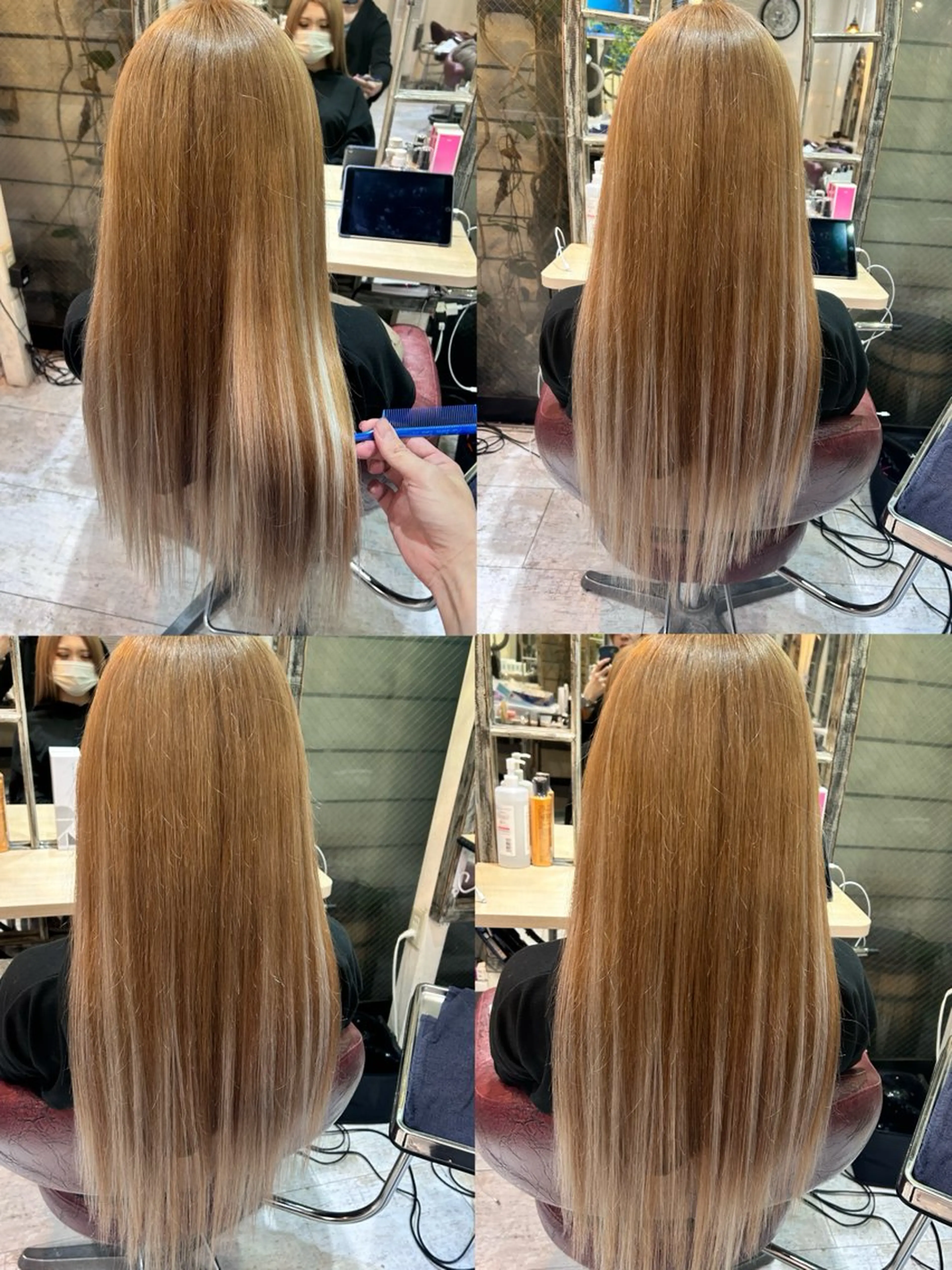 ロング カラー カット エクステ イズ ミのヘアスタイル