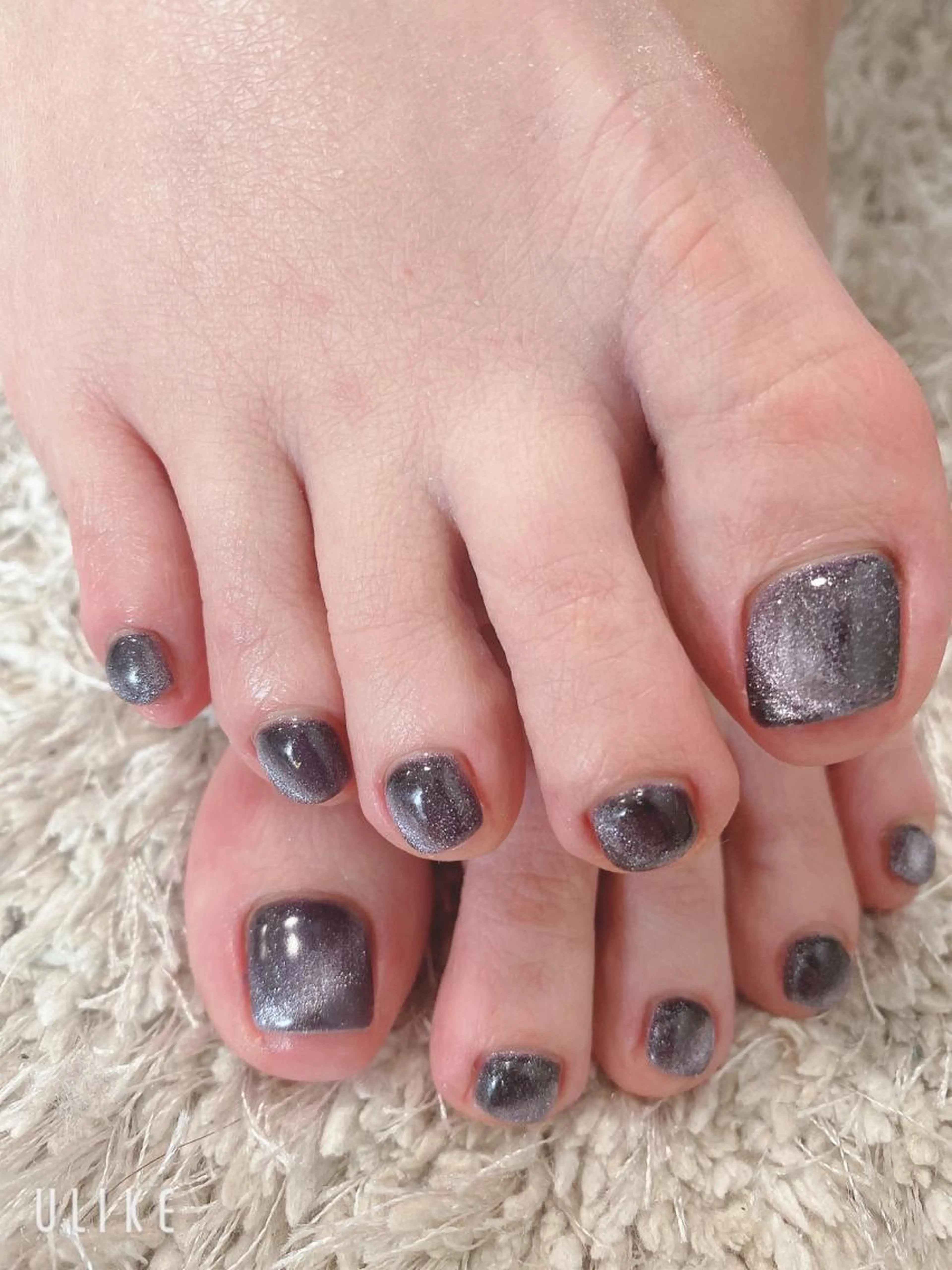 ♡フットネイルワンカラー♡オフ込みの写真