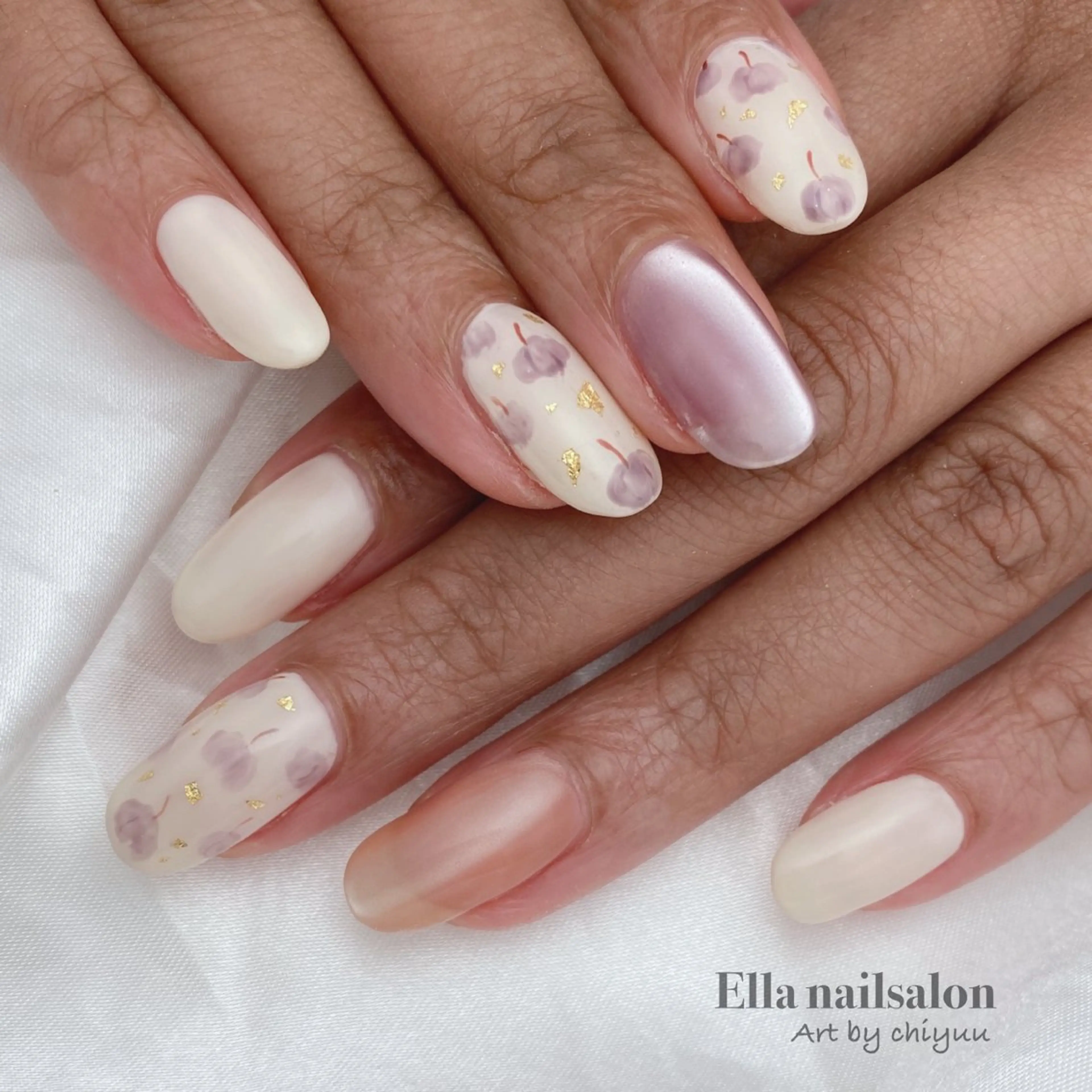 ネイル マグネットネイル ハンドネイル フットネイル Ella nail ちゆうのネイルデザイン