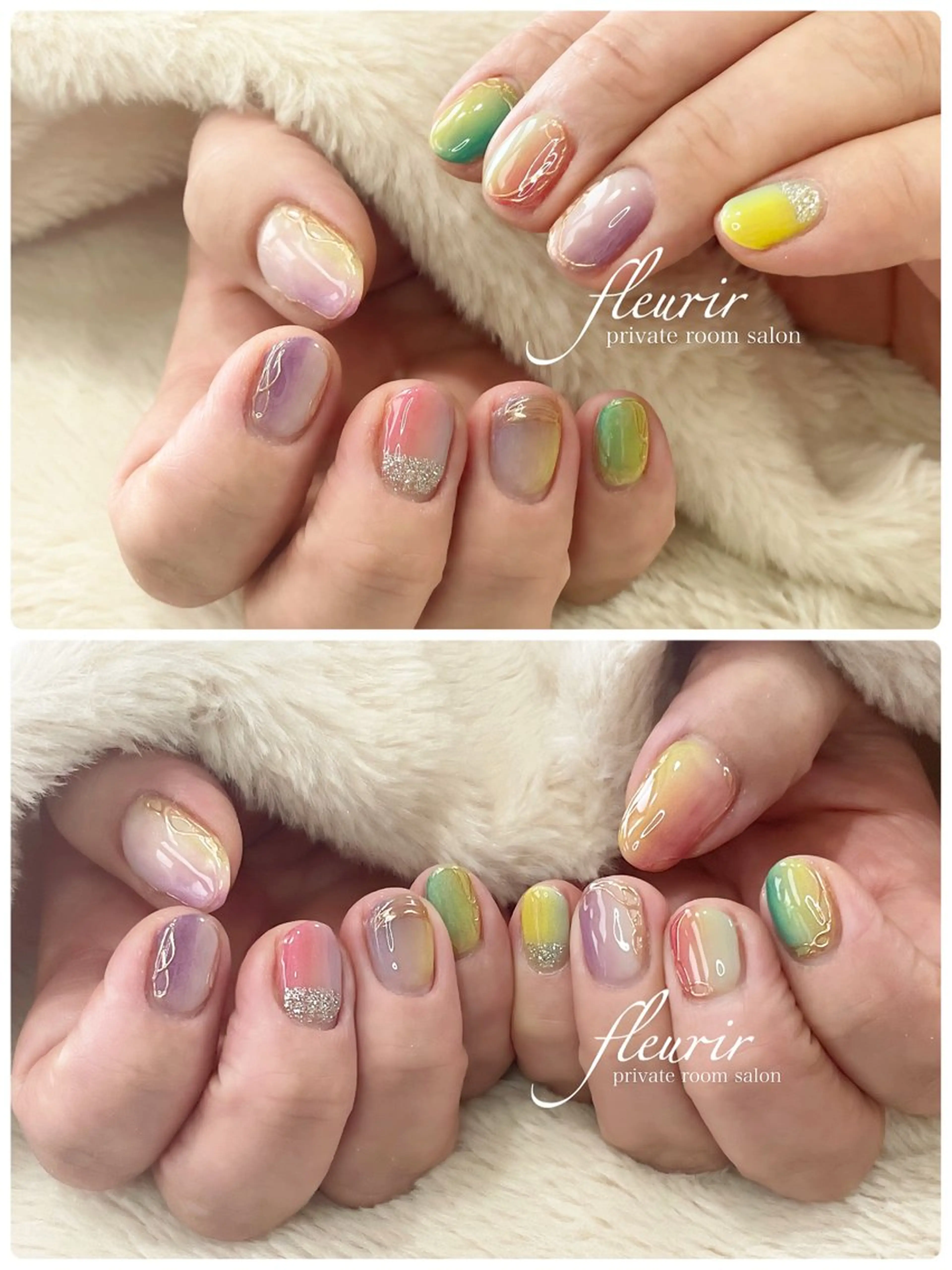 ネイル フルリール 【プライベートサロンのネイルデザイン