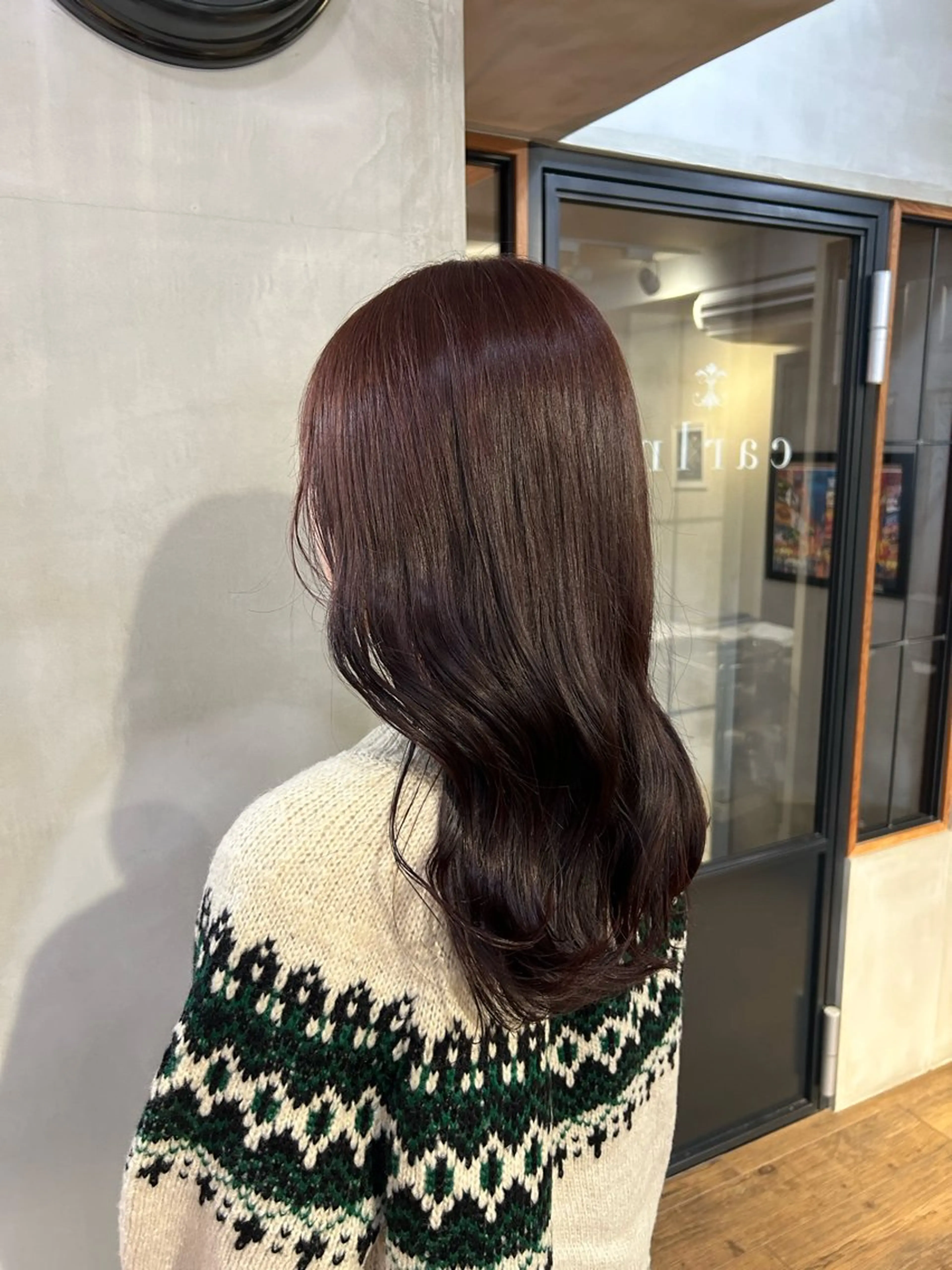 ロング カラー ブラウンカラー ピンクカラー ピンクブラウン きよまつ みさきのヘアスタイル