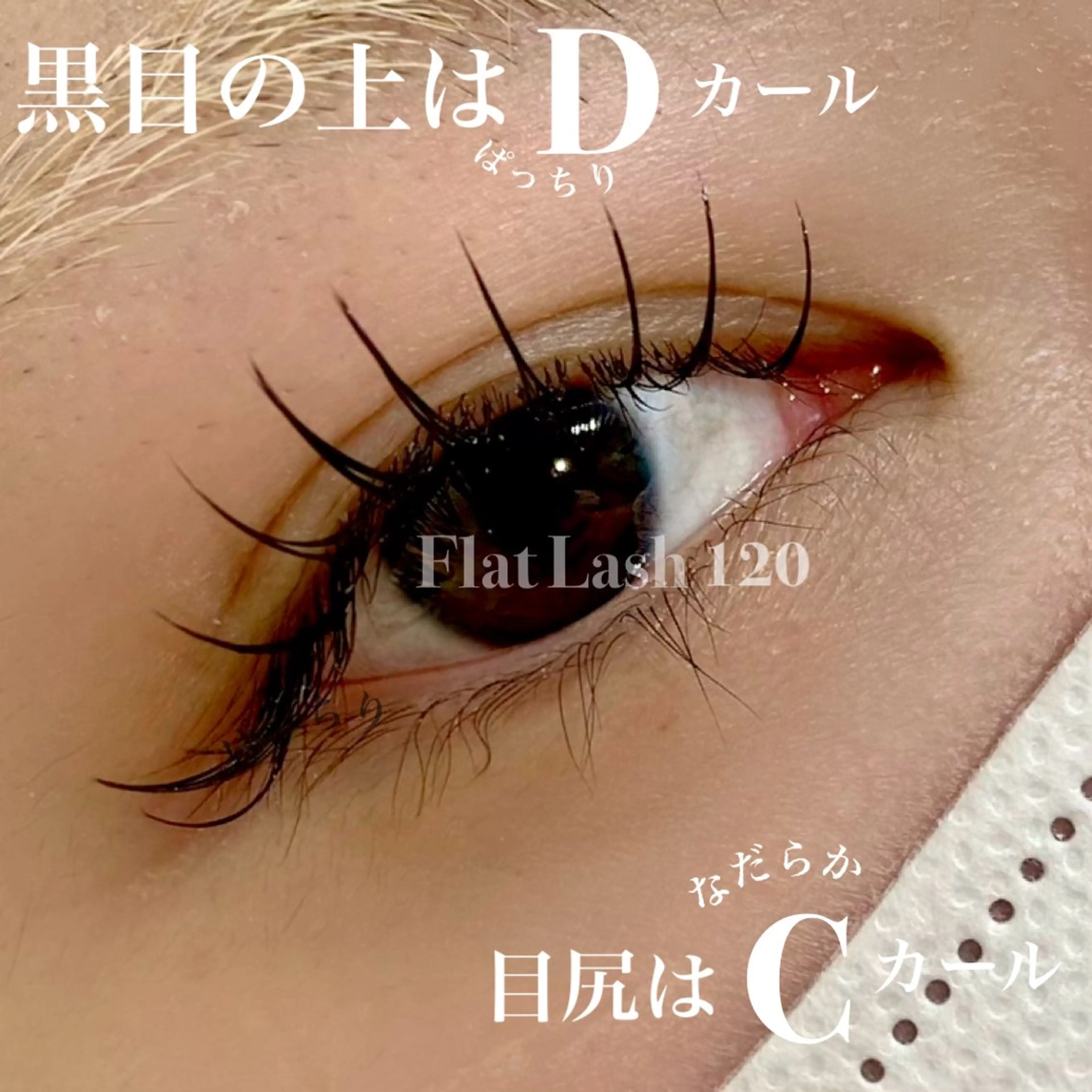 マツエク・マツパ フラットラッシュ マツエク 池上 涼佳のマツエク・マツパデザイン