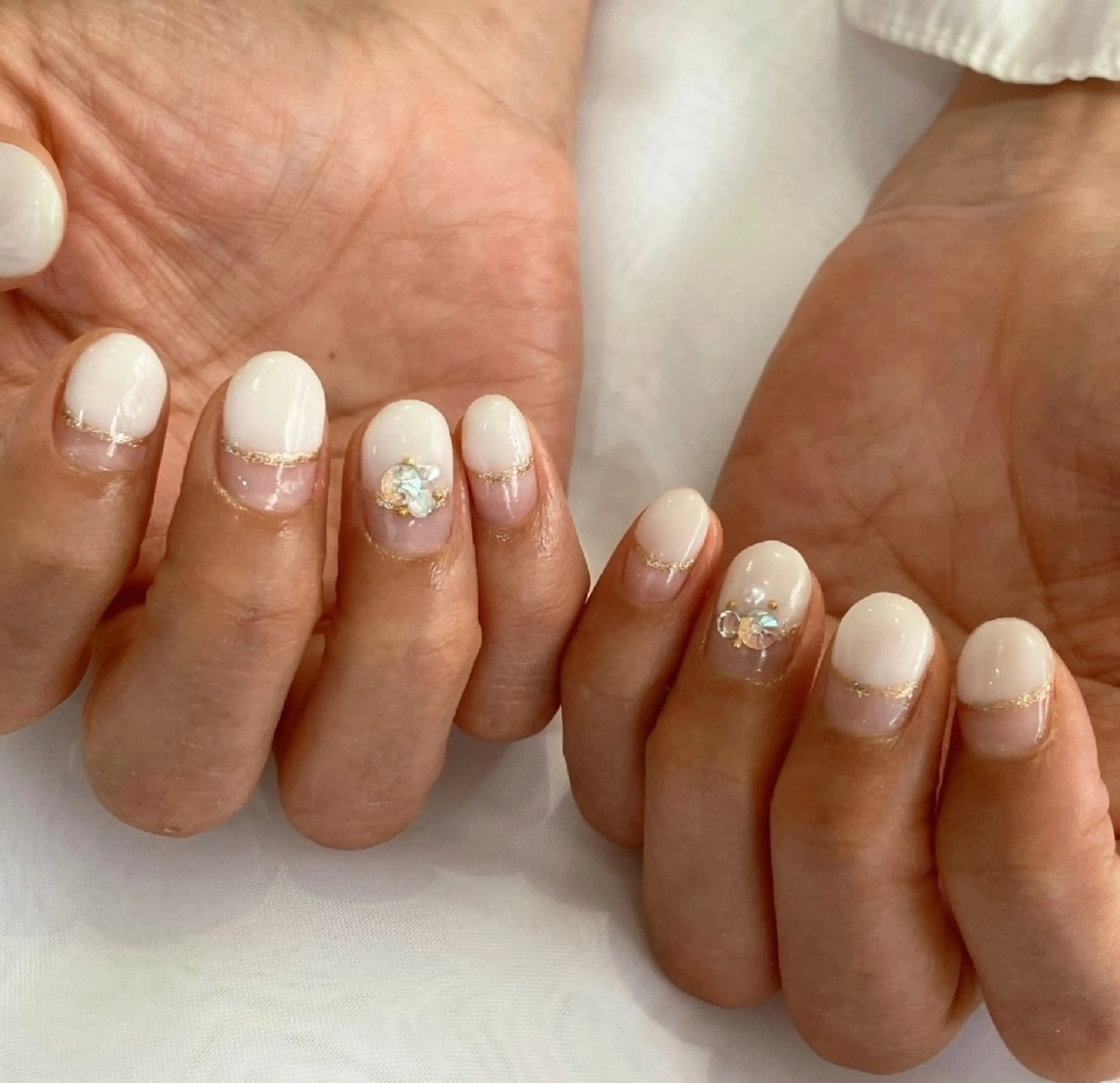 ネイル フレンチネイル ハンドネイル felicita fumi♡のネイルデザイン