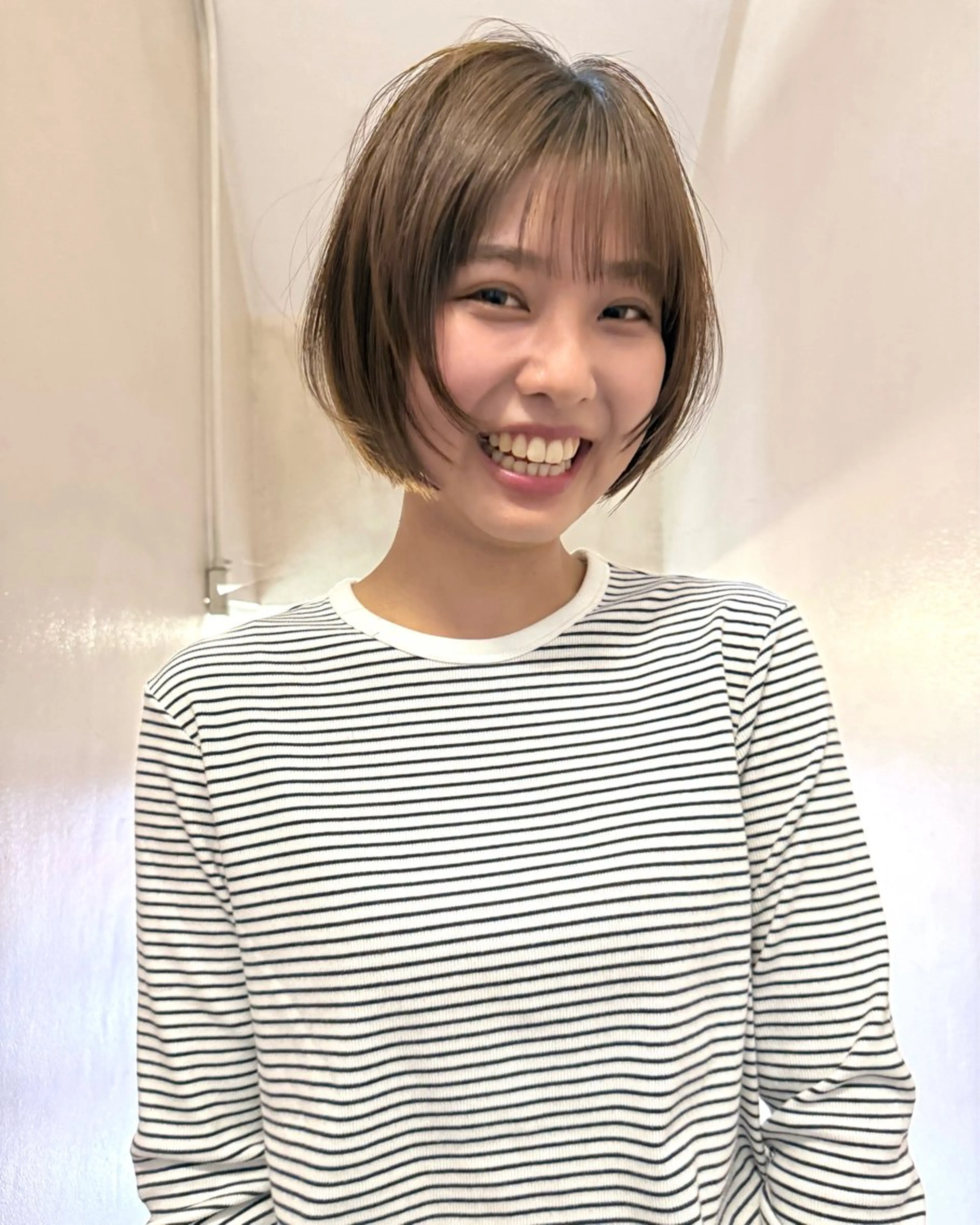 ショート カラー ボブ レイヤーカット カット ヘアカラー トリートメント 坂本 裕介/パーマのヘアスタイル