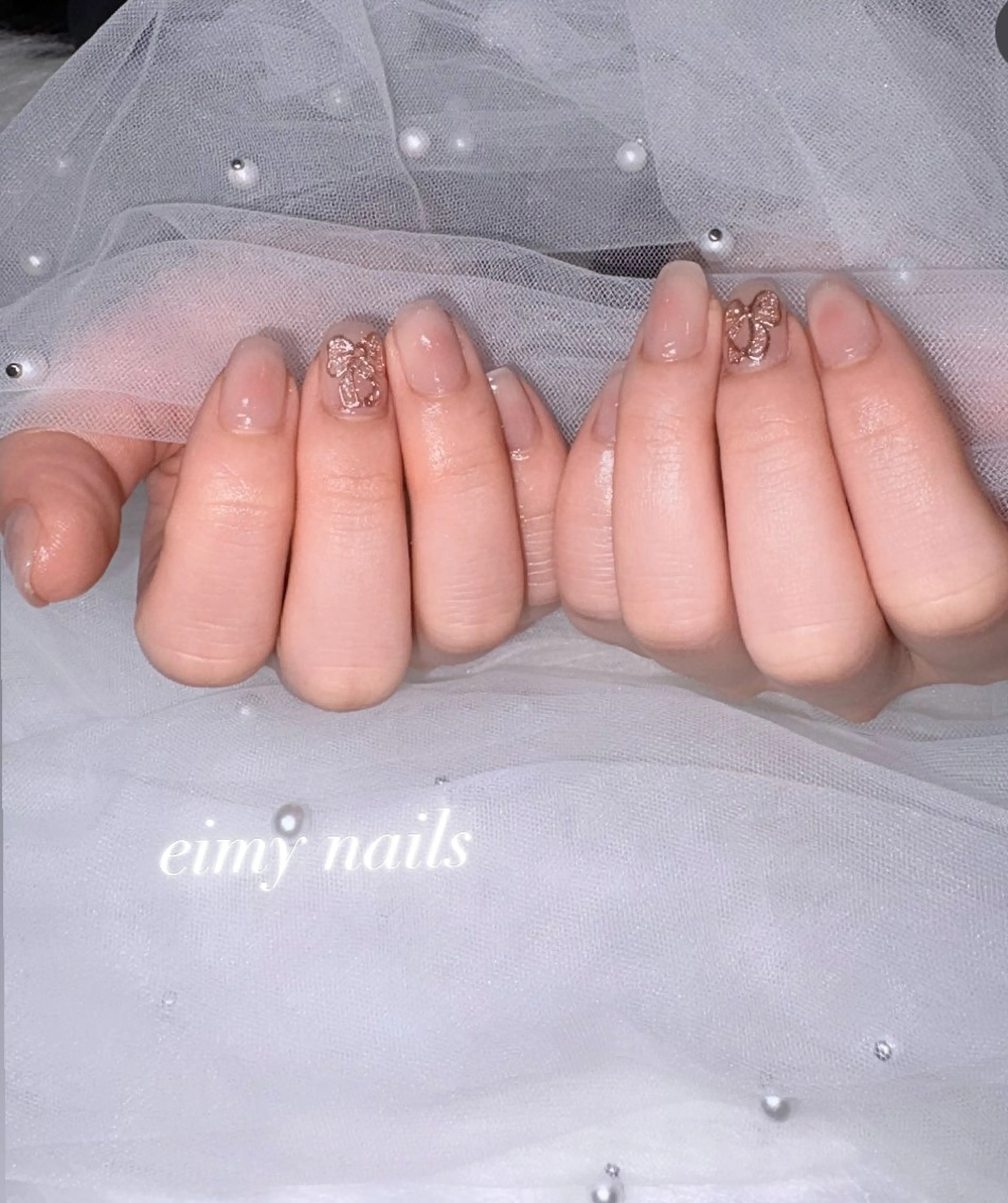 ネイル アートネイル チークネイル フラッシュネイル ラメ(グリッター) ピンク ハンドネイル 🤍eimy nails🤍所属・eimy nails♡のネイルデザイン
