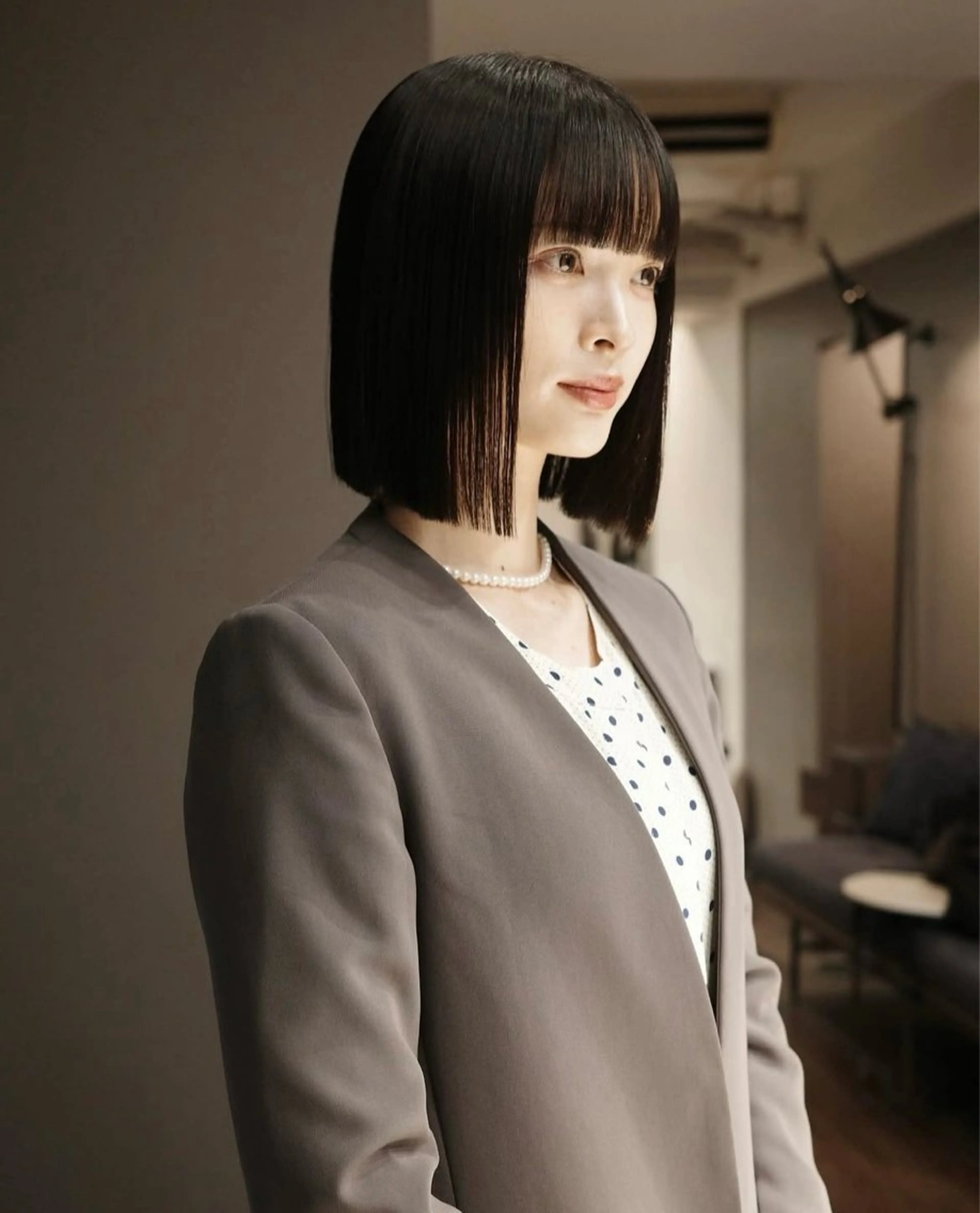 ミディアム 柚音 nero hairのヘアスタイル