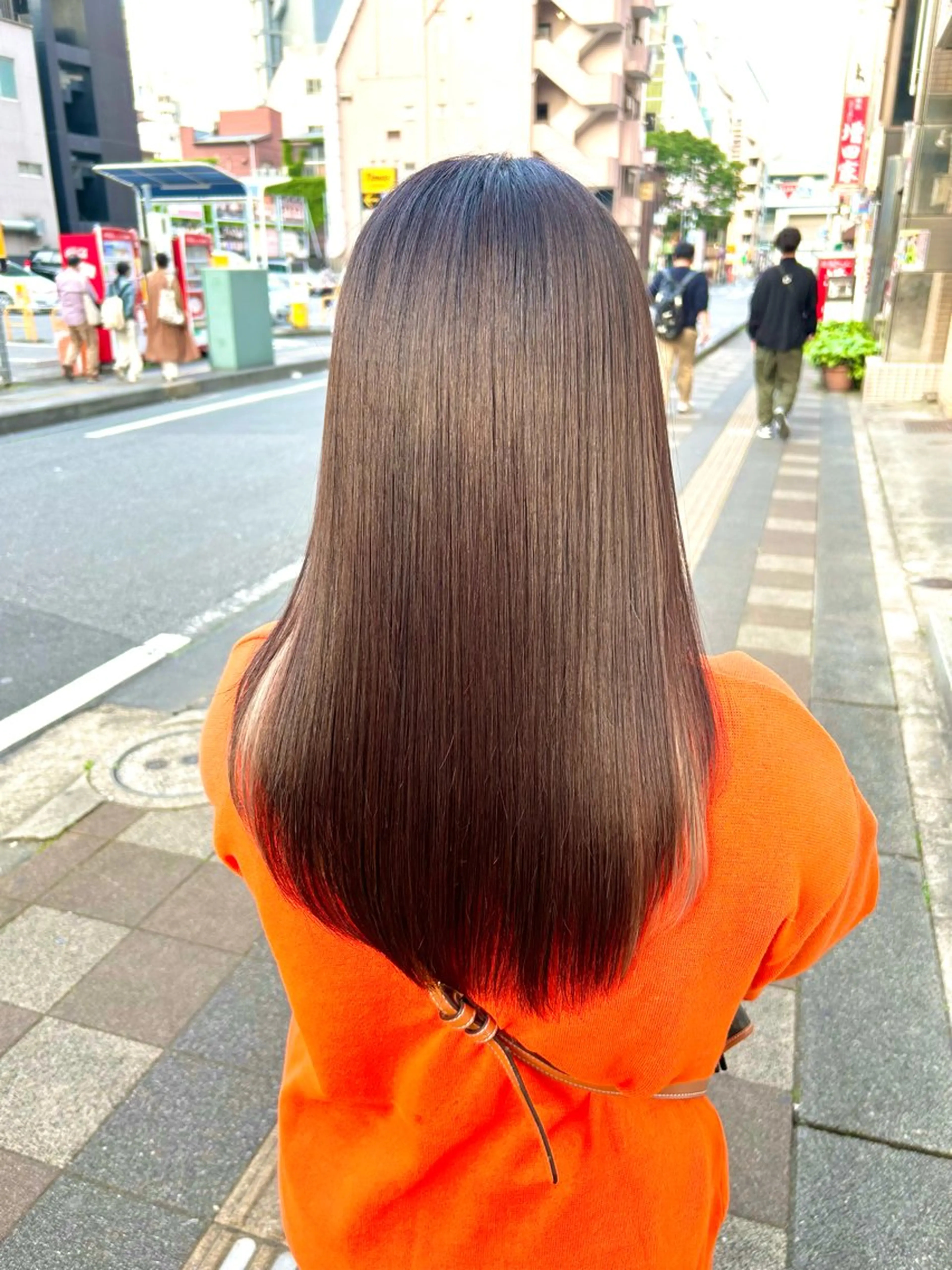 透明感カラー+髪質改善トリートメントの写真