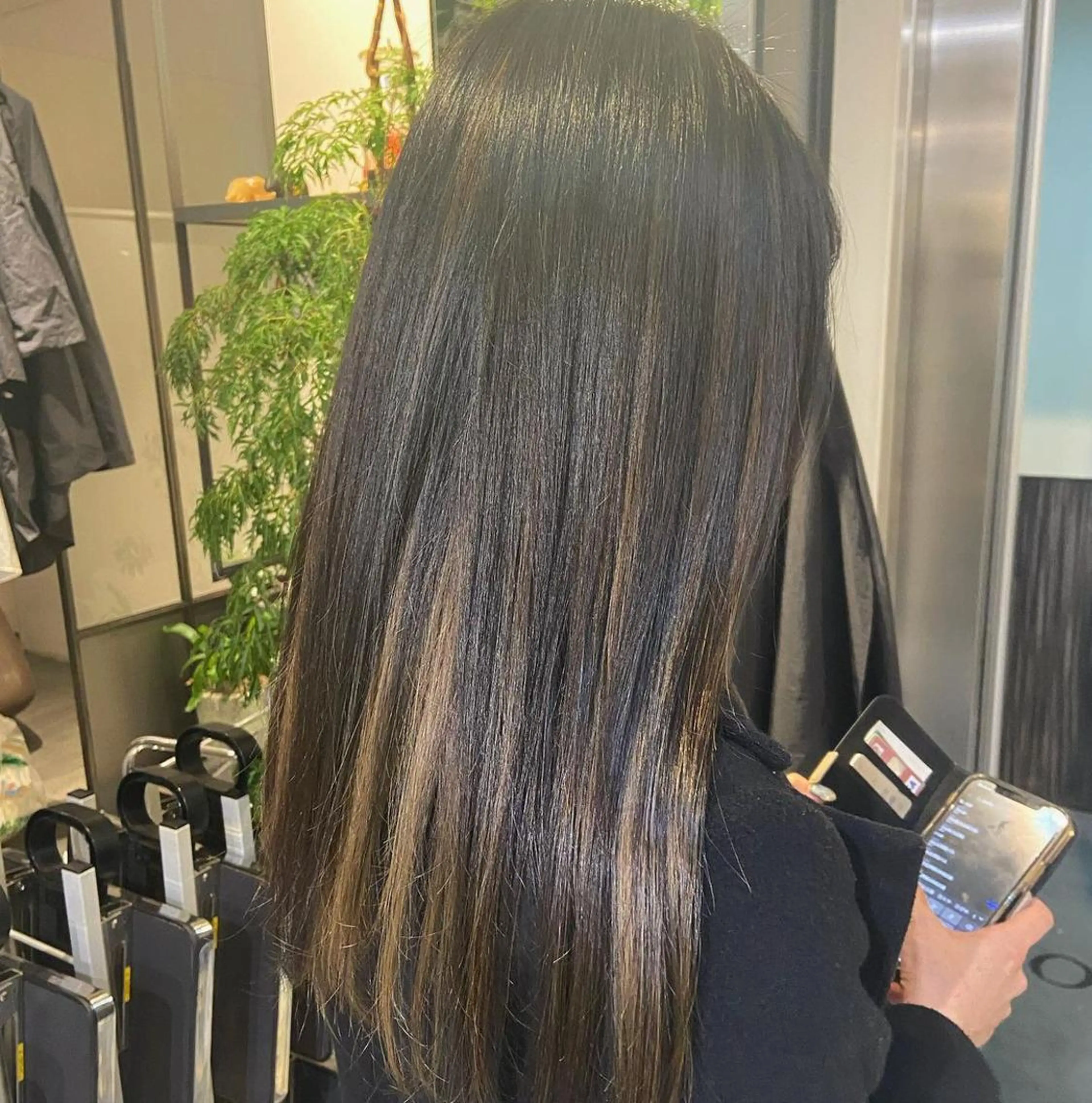 ミディアム カラー ハイライトカラー ハイライト メンズパーマ💈藤田 晃志のヘアスタイル