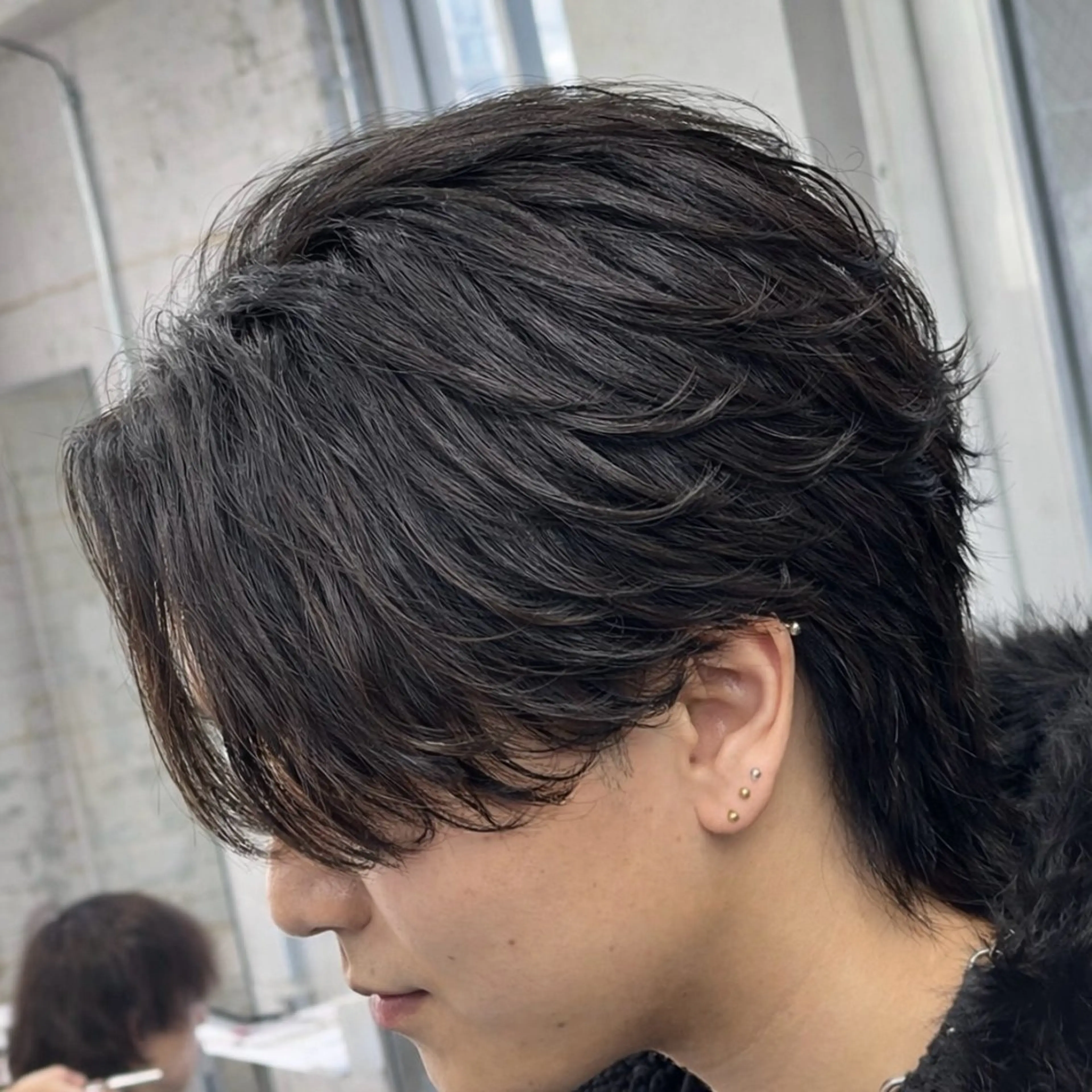 パーマ メンズ フェザーパーマ メンズパーマ 学生（メンズ向け） 学生 カット パーマ トリートメント 👑原宿メンズパーマ /原宿/かずま👑のヘアスタイル