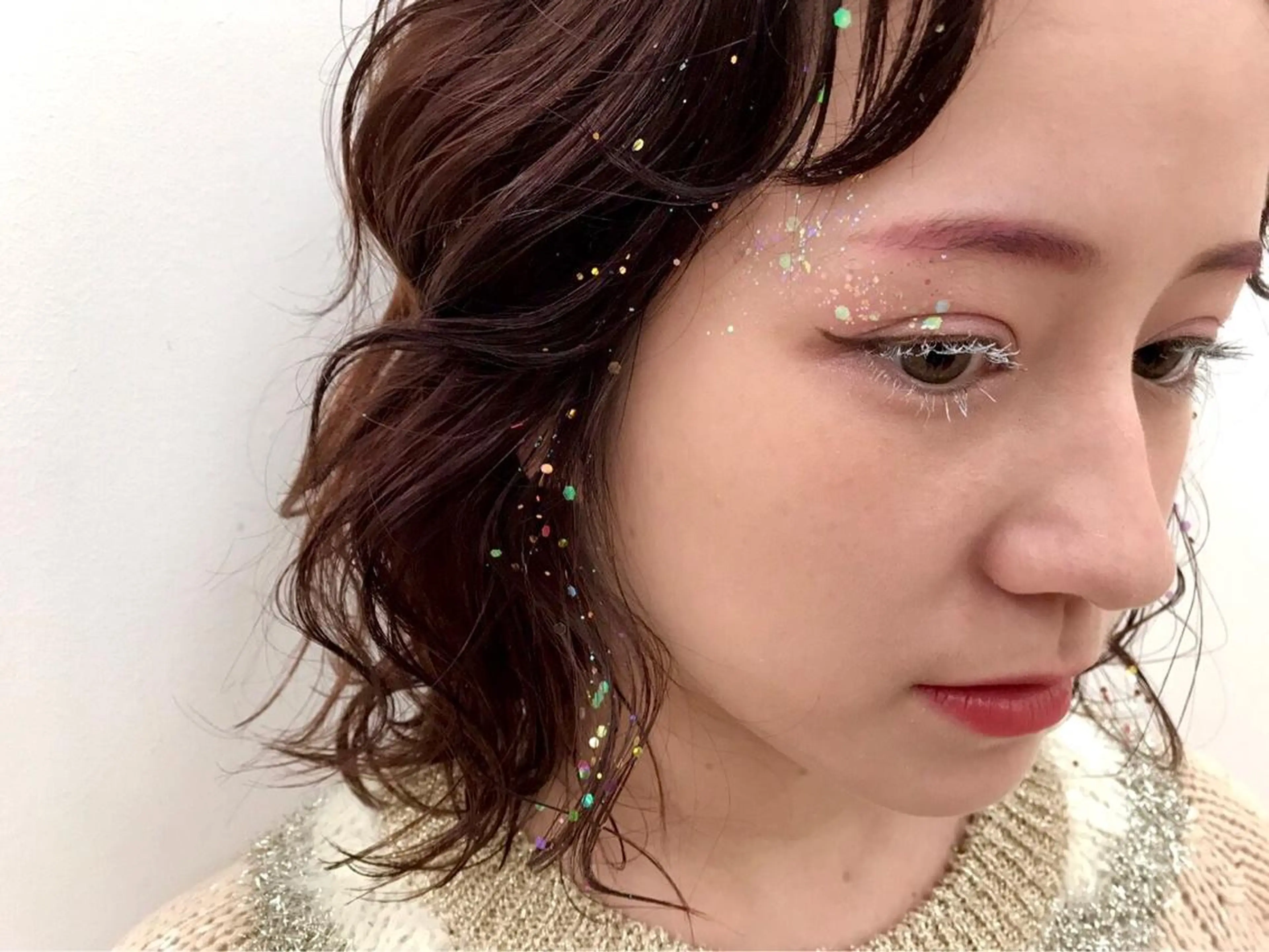 ショート カラー ブラウンカラー ピンクカラー ピンクブラウン chezlion et nature所属・中野 ゆかのヘアスタイル