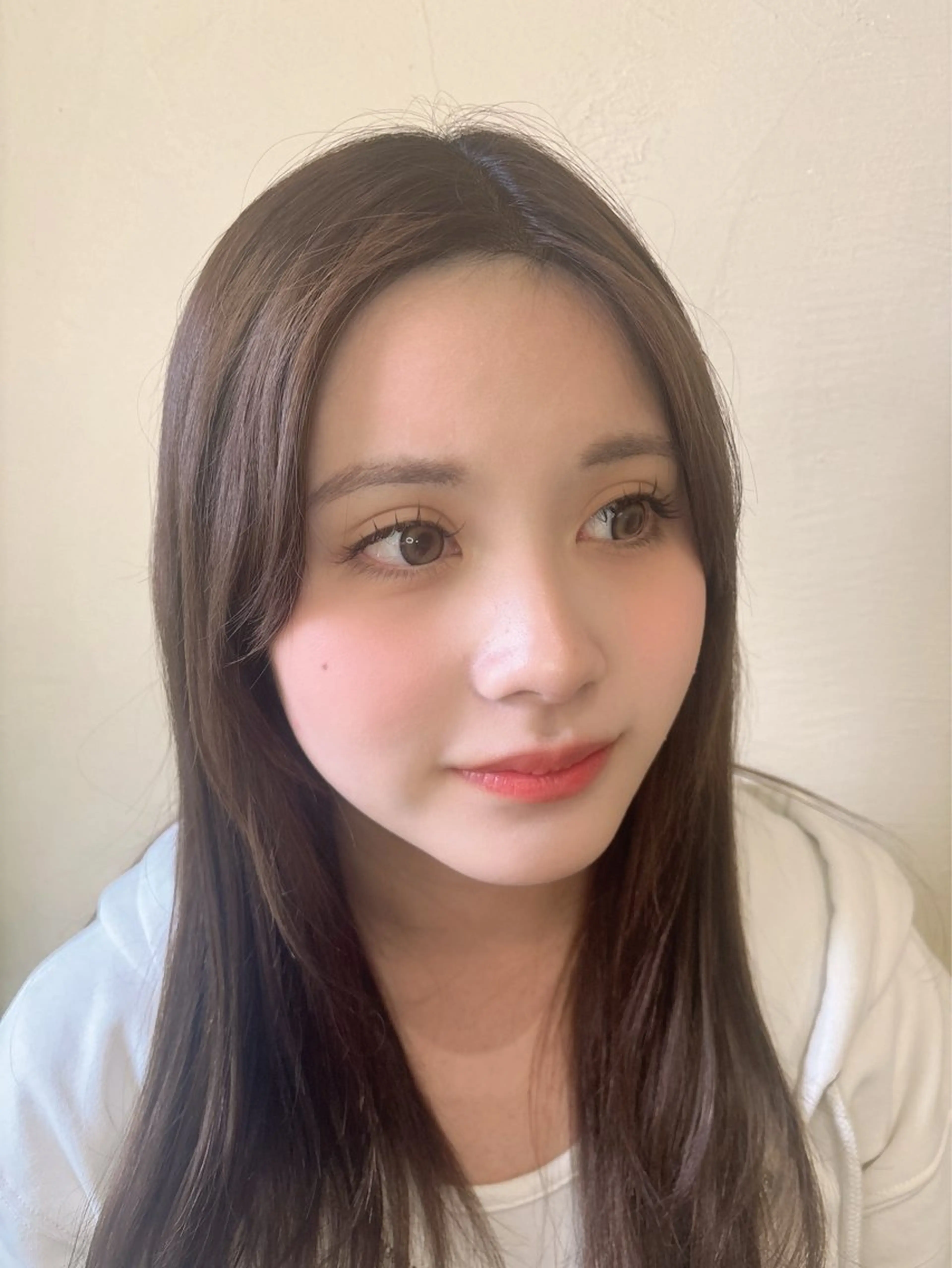 🎀🤍カット+フルカラー+プラチナトリートメント+フラットラッシュ120本(オフ込み)🤍🎀の写真