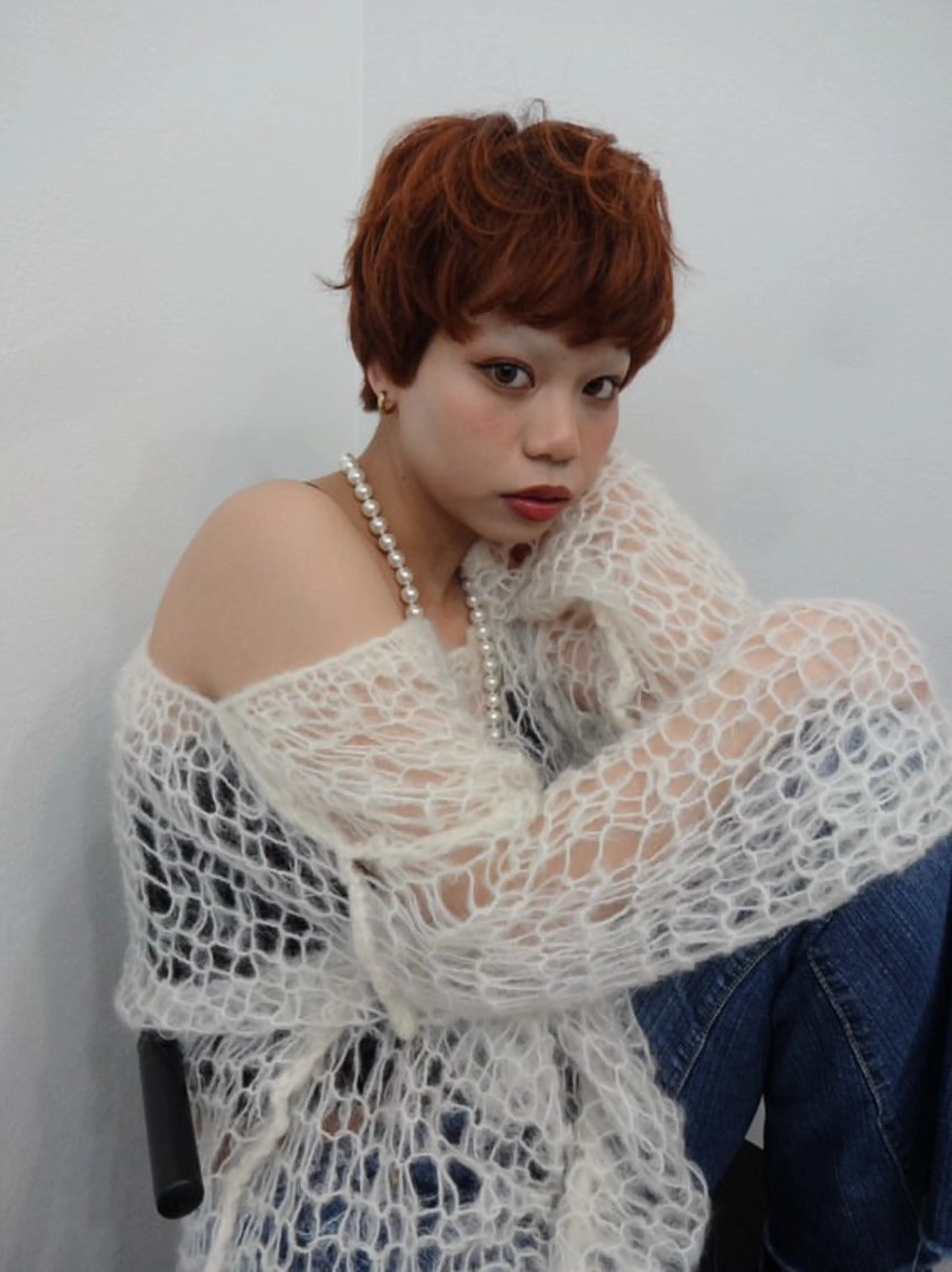 カラー ブラウンカラー オレンジ オレンジブラウン 透明感color🩵 MAYUKAのヘアスタイル