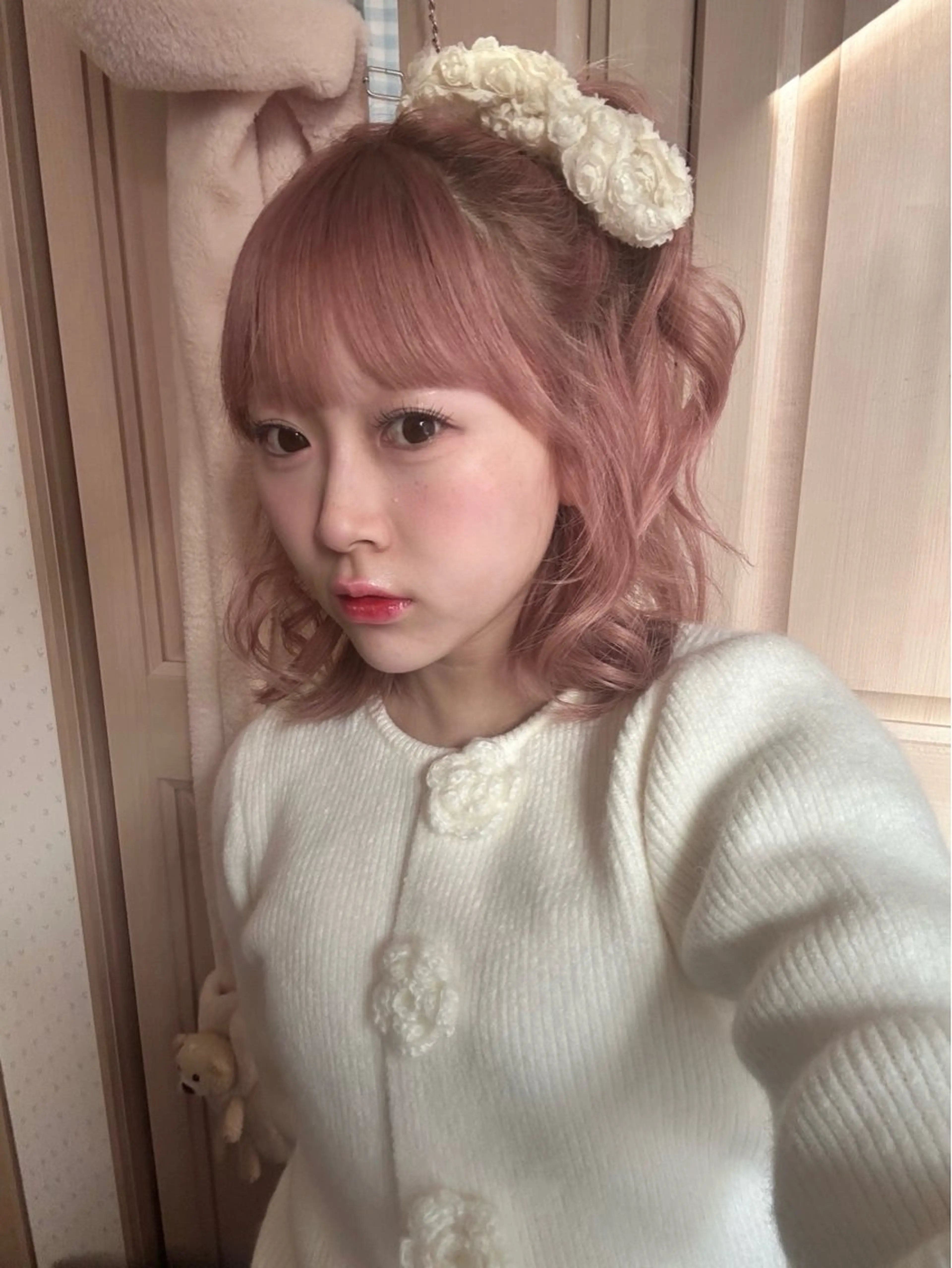 ミディアム カラー ヘアカラー トリートメント ゆほこ クリーミーcolorのヘアスタイル