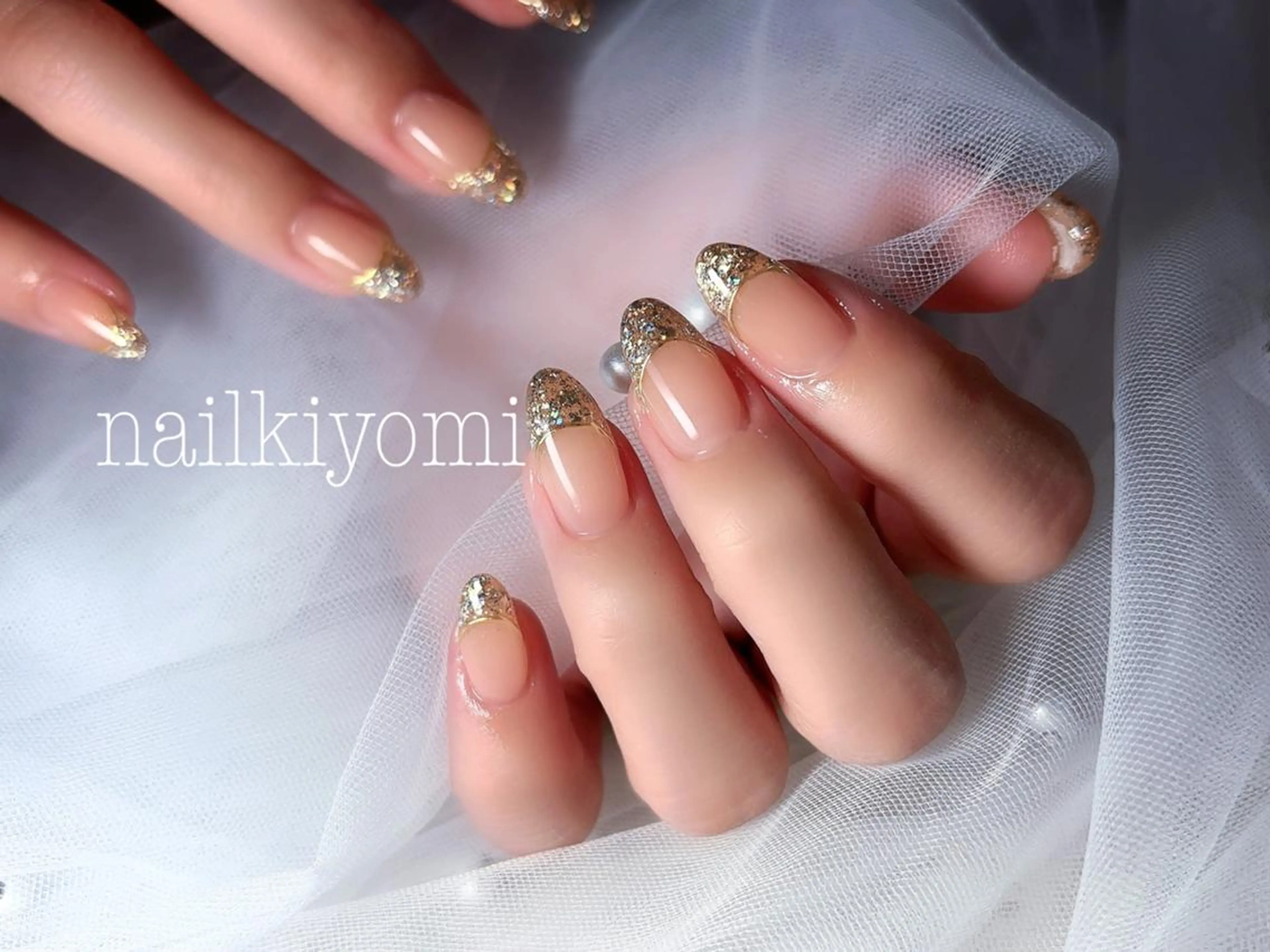 ネイル アートネイル ジェルネイル 韓国ネイル ニュアンスネイル シンプルネイル 🦋Kiyomi. 🦋のネイルデザイン