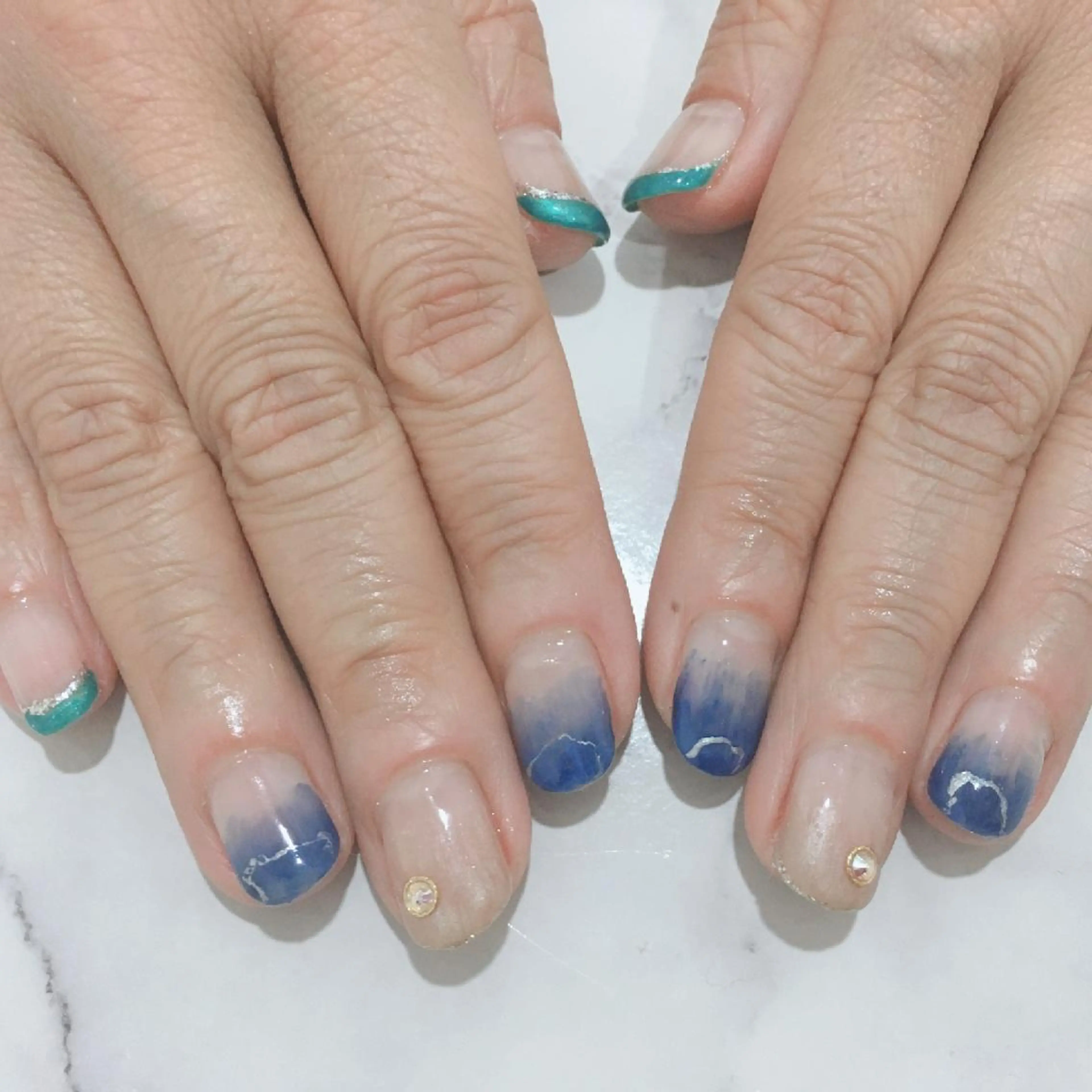 ネイル アートネイル フラワーネイル フレンチネイル グラデーション HIRATA RIEのネイルデザイン