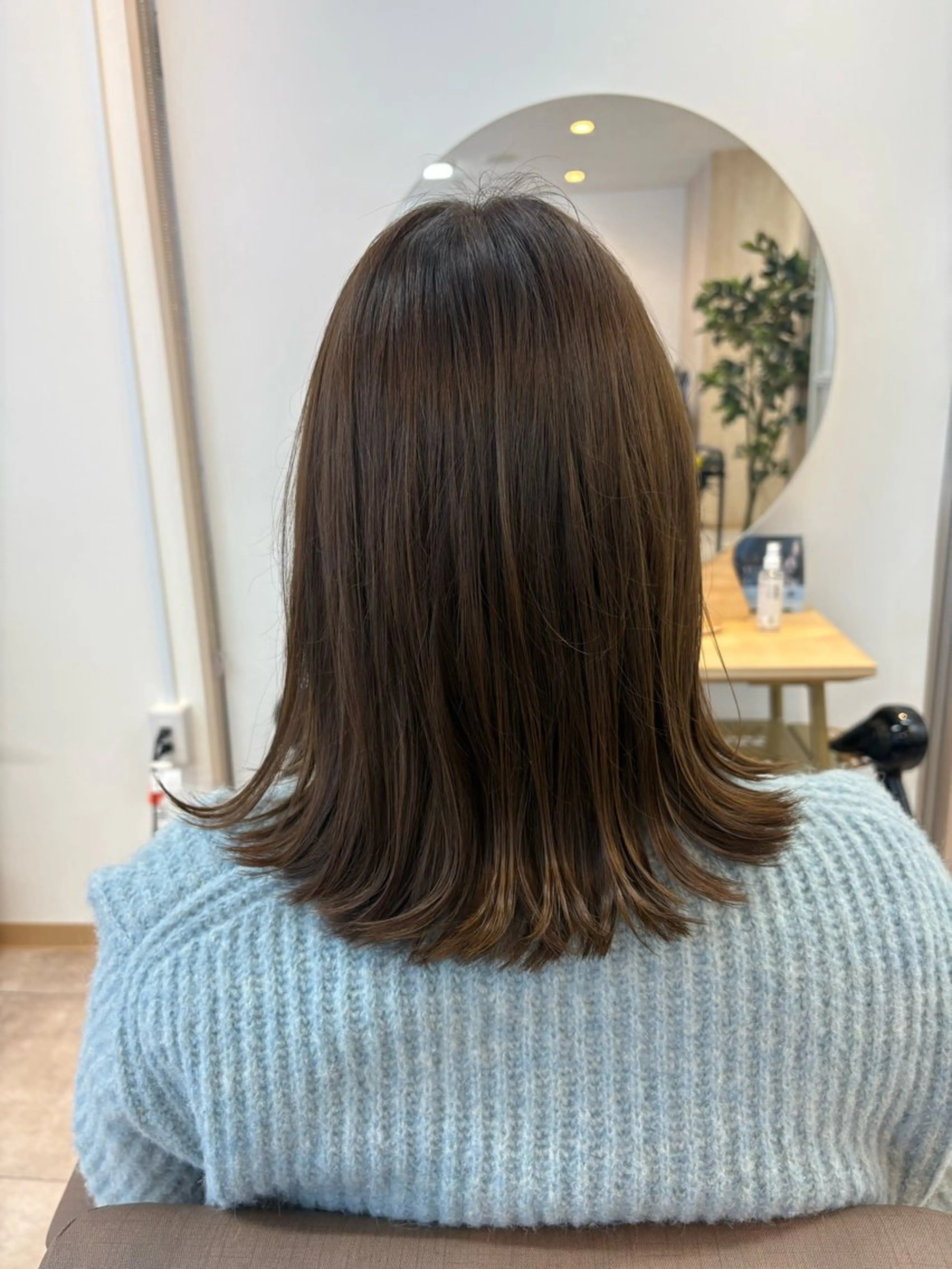 ミディアム カット ヘアカラー トリートメント TELA HAIR 幕張本郷店　千尋のヘアスタイル