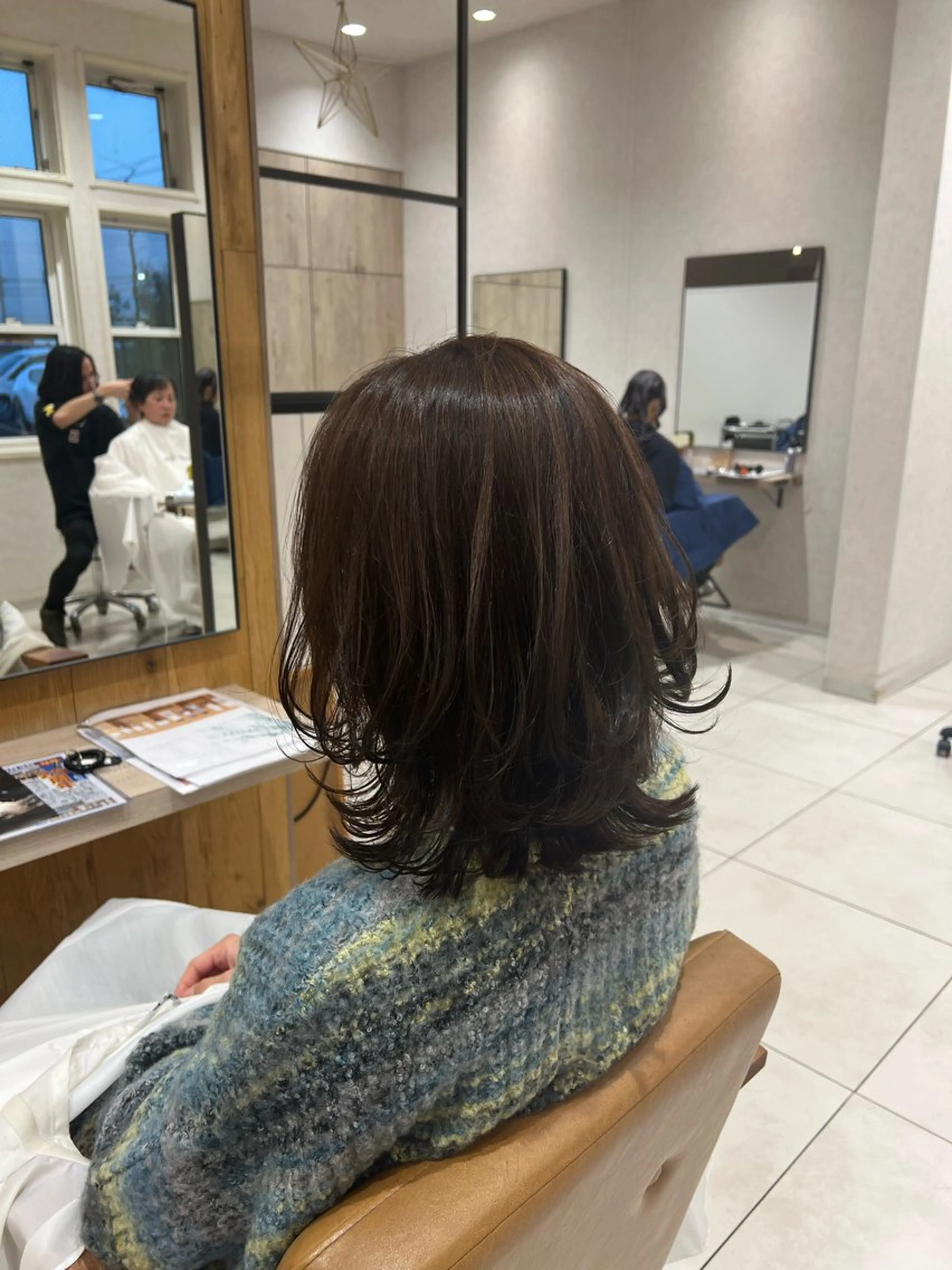 ミディアム メンズ特化フェザー パーマ🚗タケシのヘアスタイル