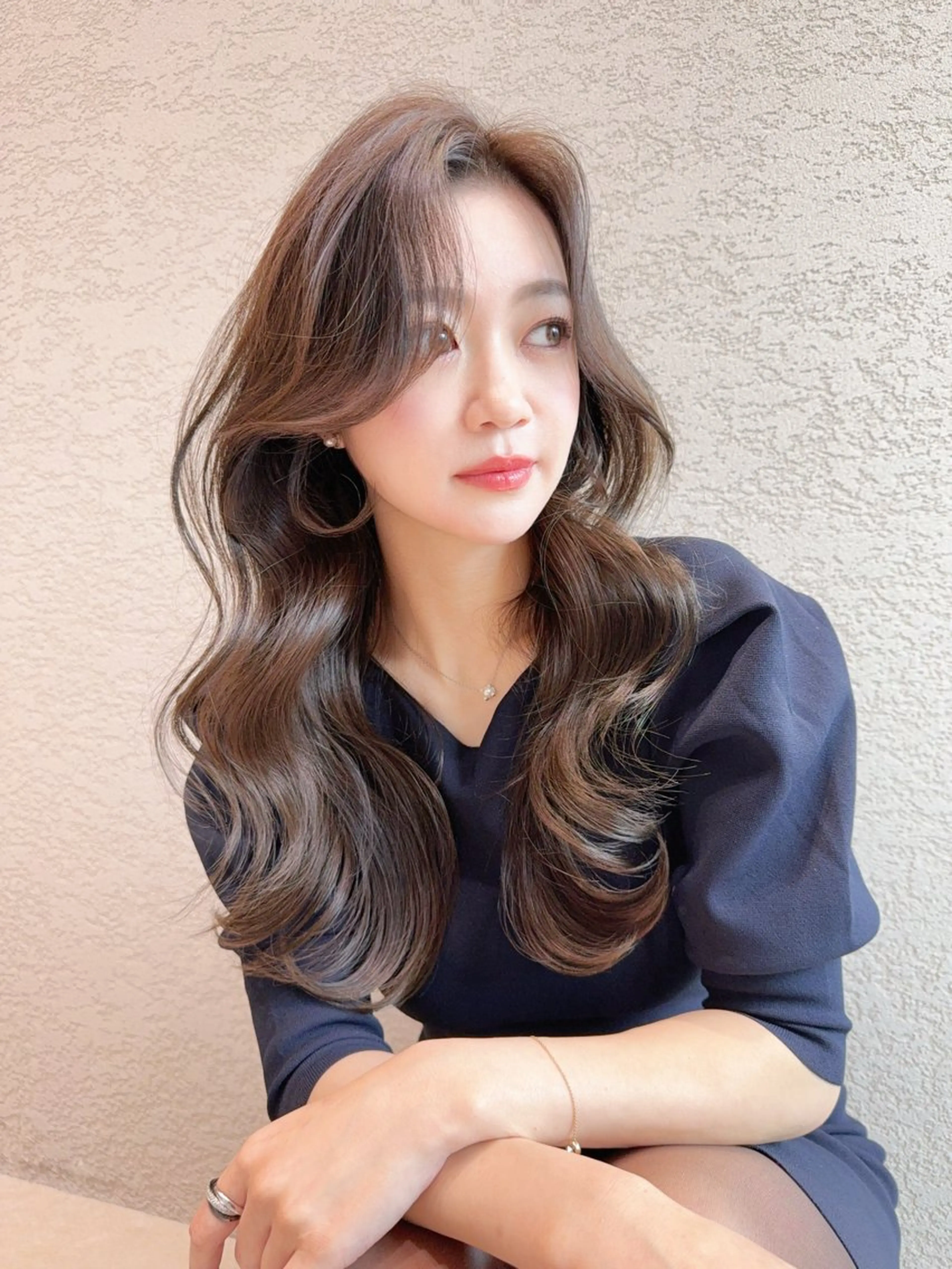 セミロング カラー カット ヘアカラー トリートメント レイヤー❣️縮毛矯 川村利幸のヘアスタイル