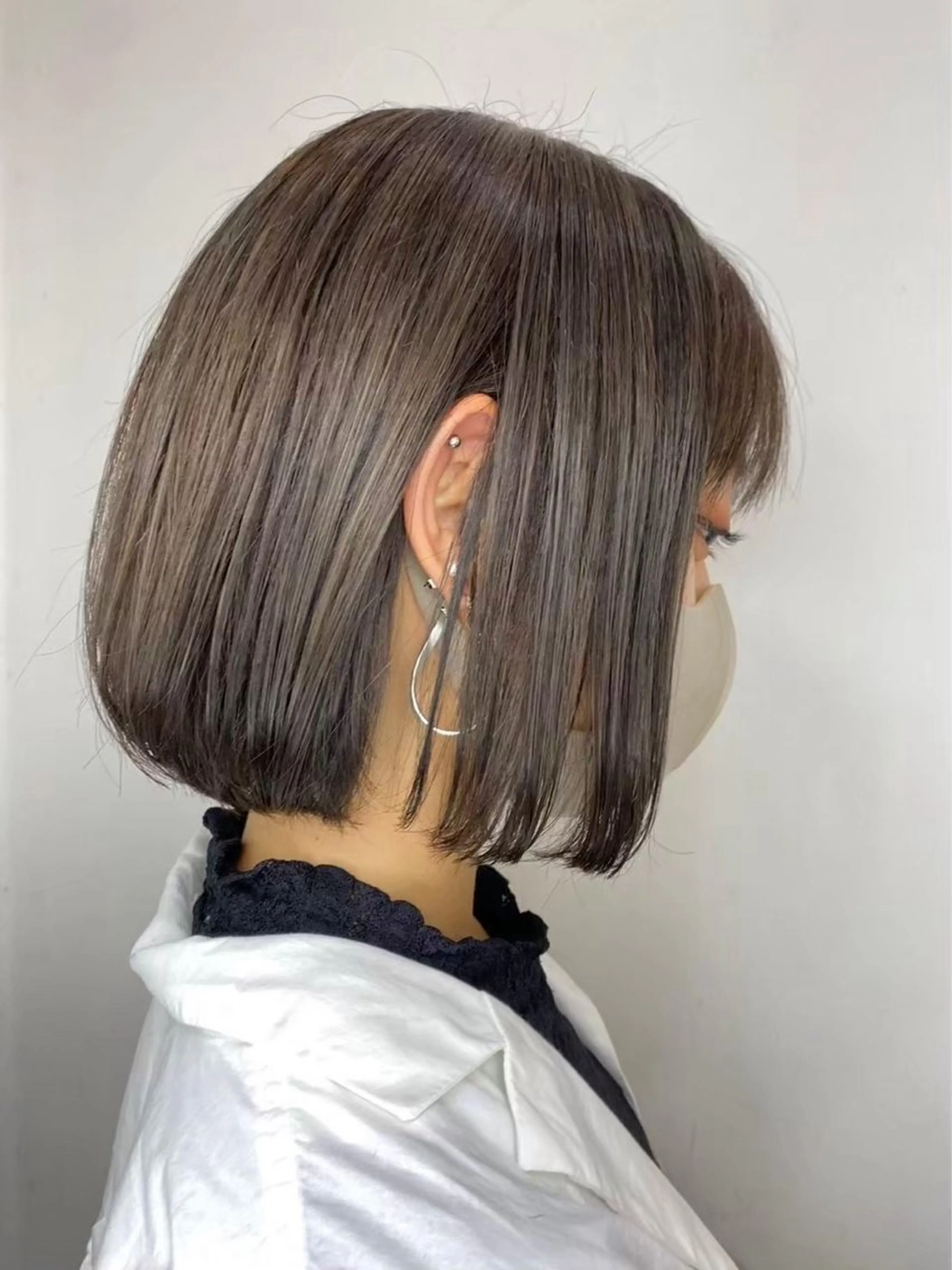 ミディアム ボブ ウルフカット ウルフボブ 🥀透明感カラー/ 髪質改善🥀ユイキのヘアスタイル