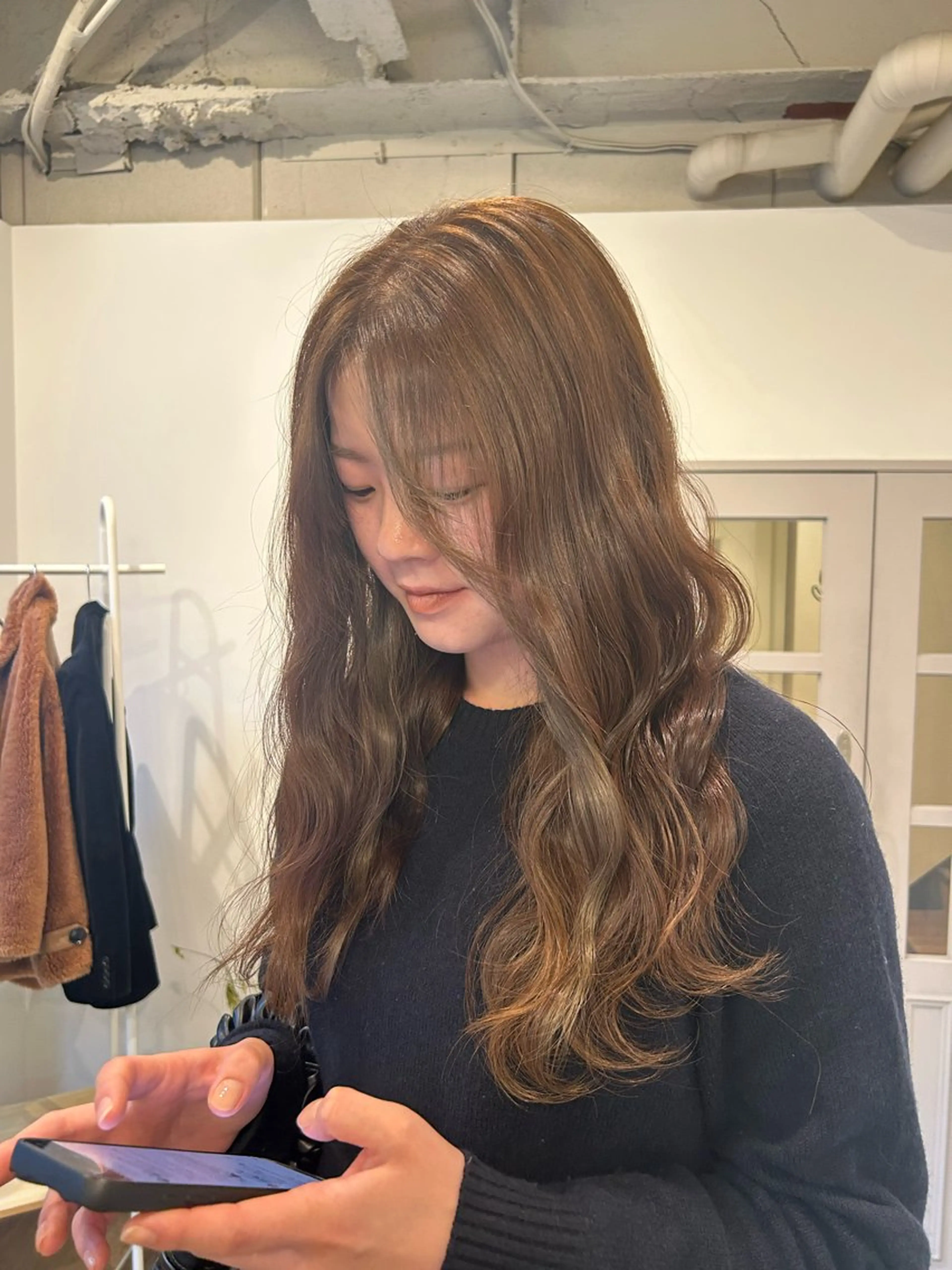 カラー ヘアカラー トリートメント ユイ コハルのヘアスタイル