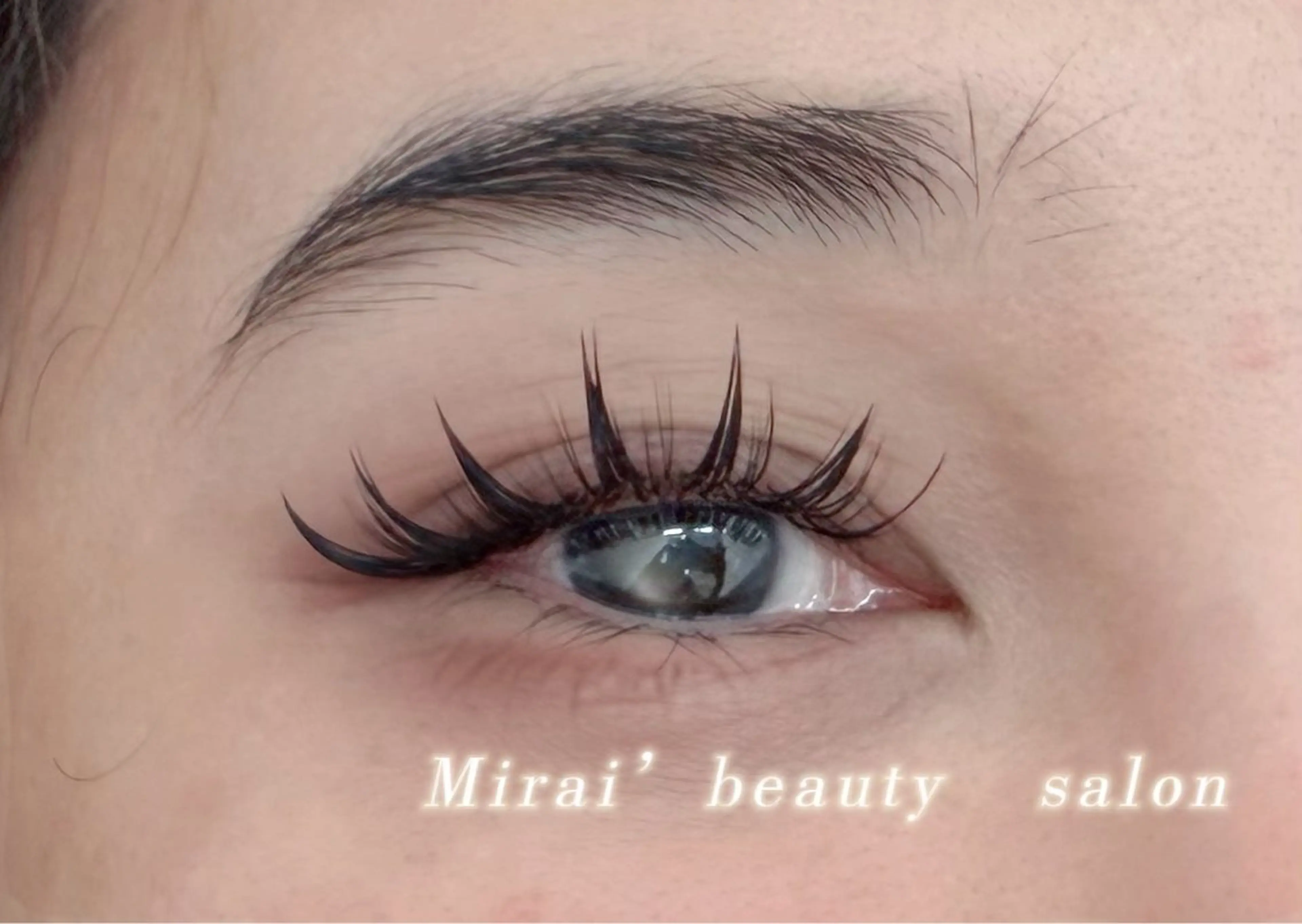 マツエク・マツパ フラットラッシュ 韓国風マツエク パリジェンヌラッシュリフト まつげパーマ 下まつげエクステ MIRAIマツエク eyelashのマツエク・マツパデザイン