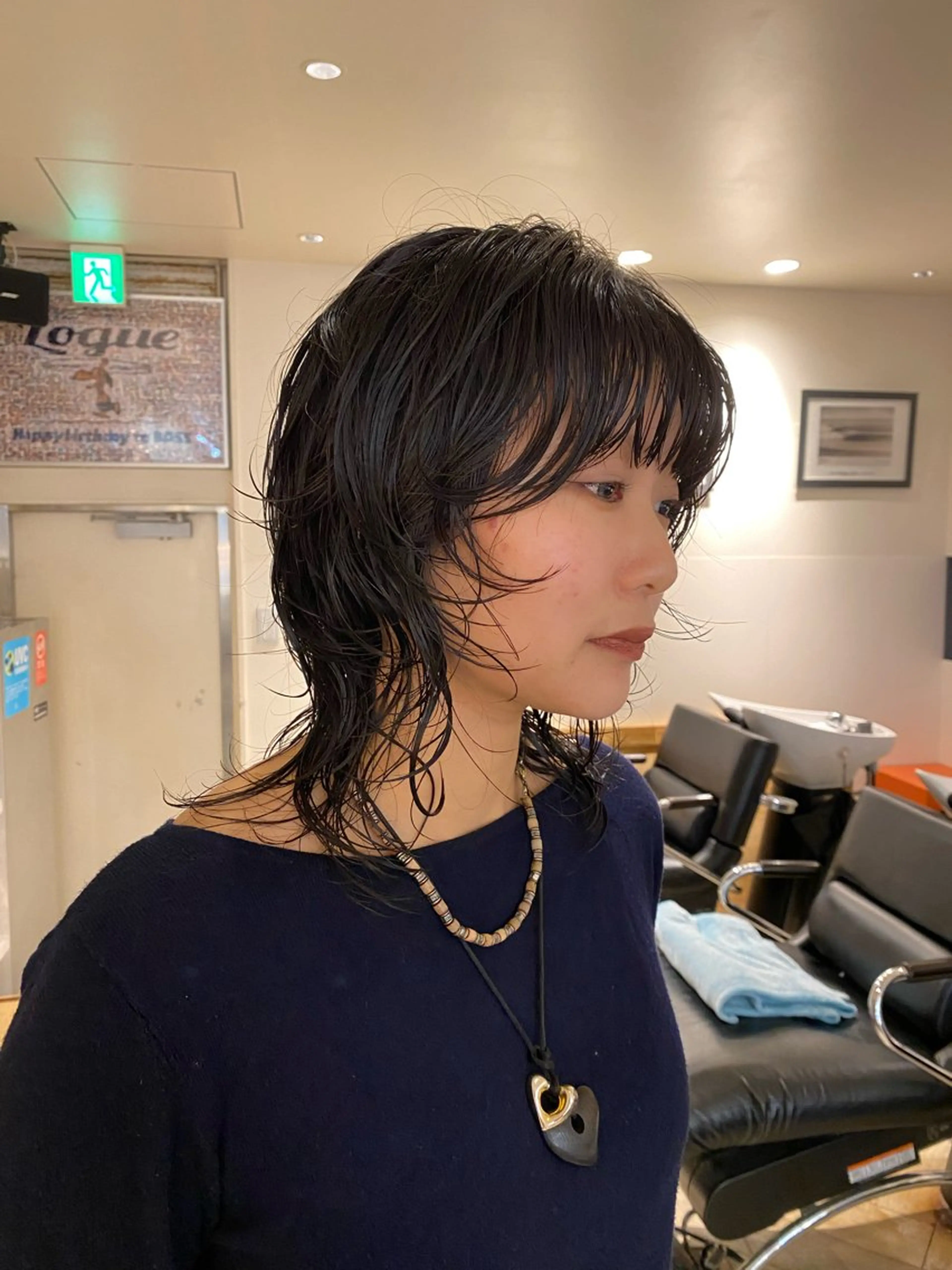 ミディアム パーマ カット パーマ ナチュラルヘア🫧 ナナミのヘアスタイル