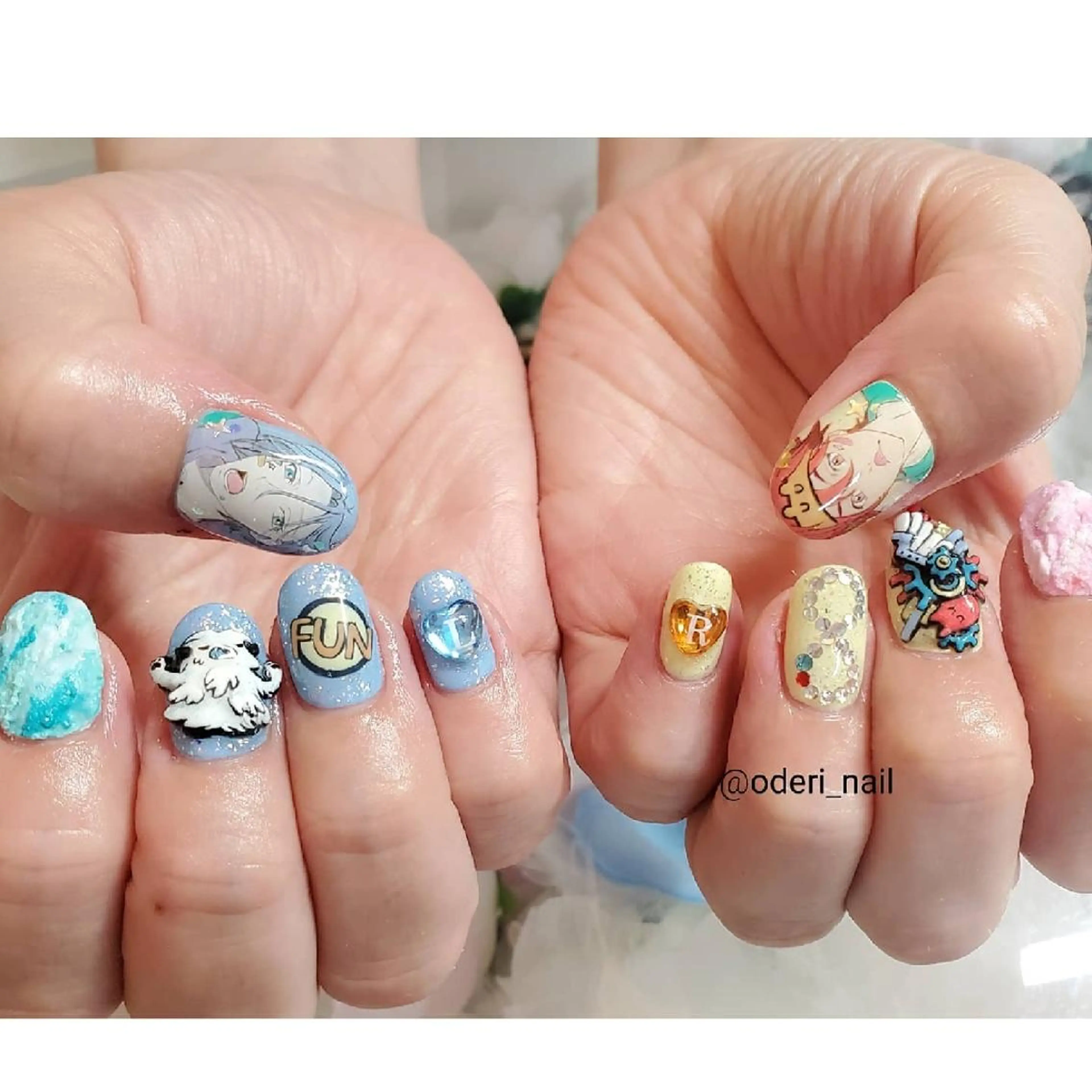 ネイル アートネイル ジェルネイル おで@ oderi_nailのネイルデザイン