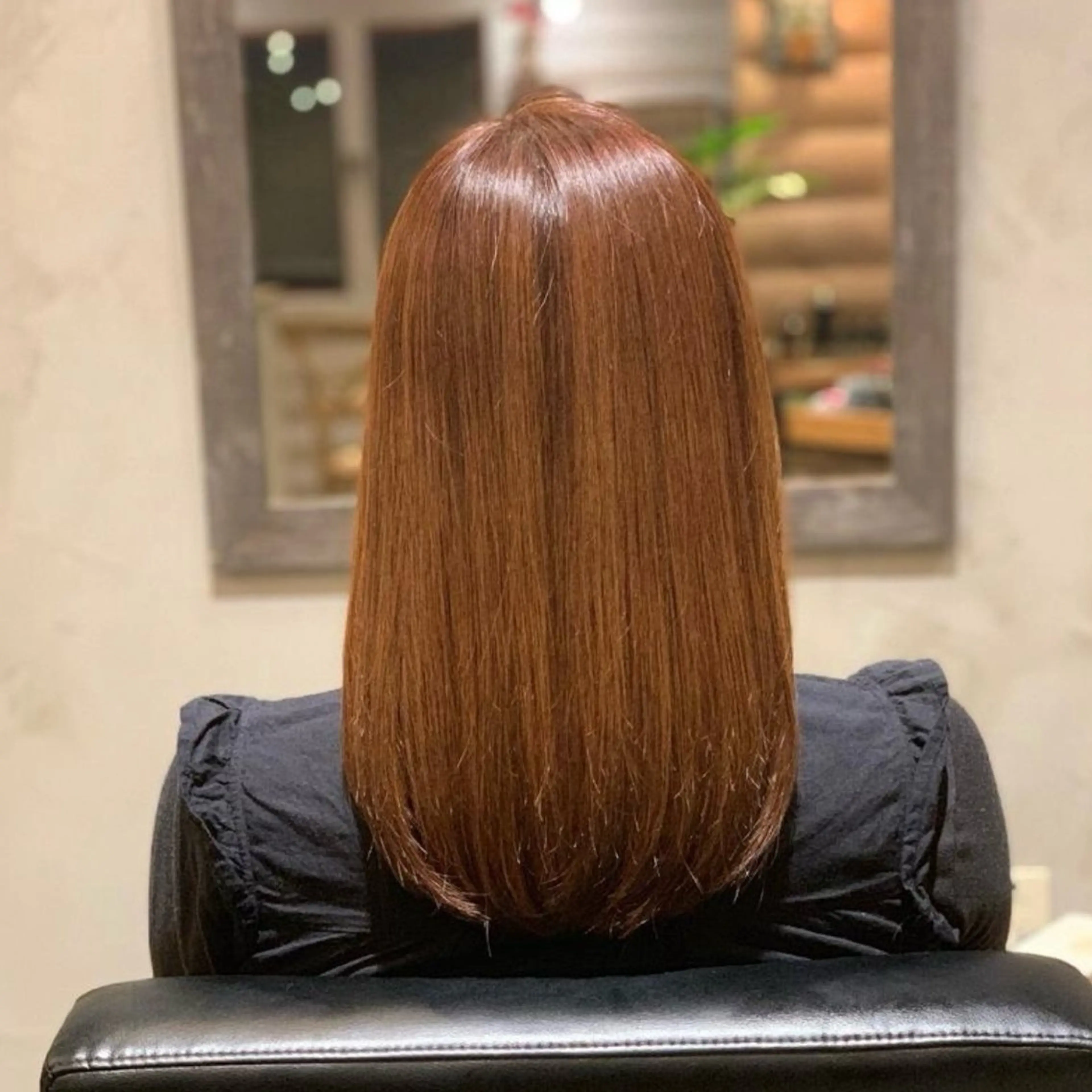 ミディアム カラー ヘアカラー 辻 里奈のヘアスタイル