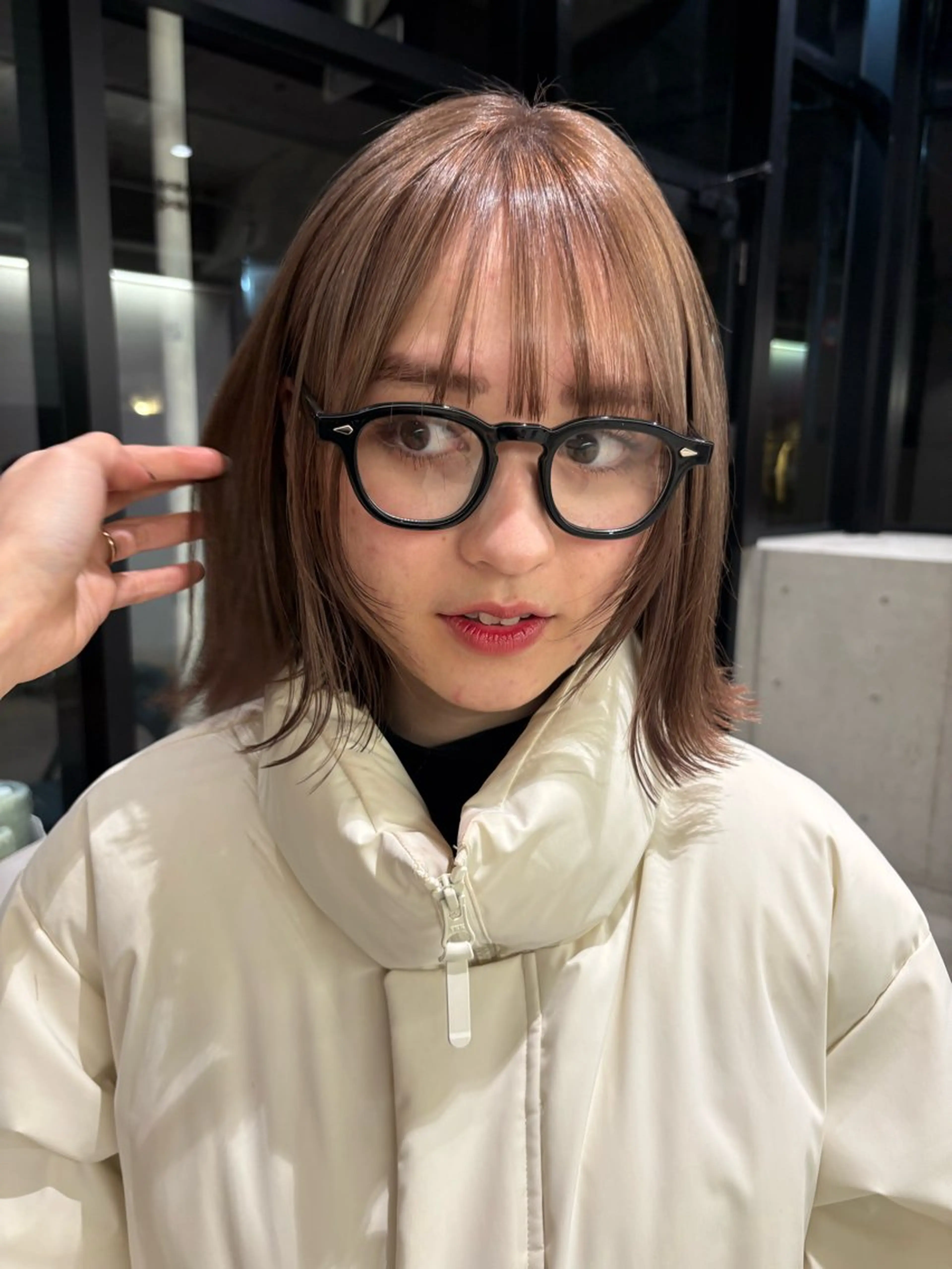 ミディアム カラー レイヤー/柔色 カラー/SAkiのヘアスタイル