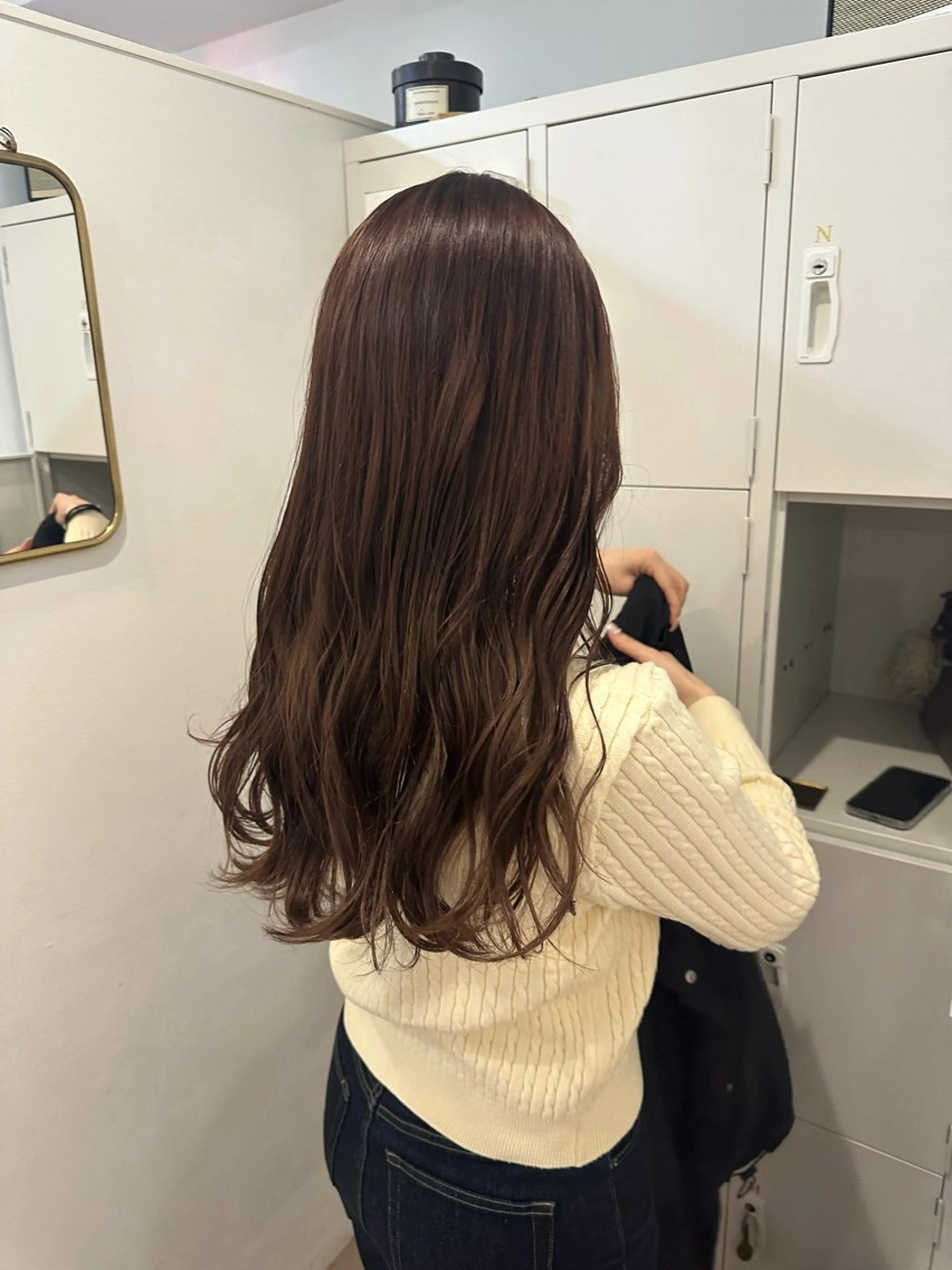 セミロング カラー ブラウンカラー 梅田/柔らかカラー/ オオハシ リナコのヘアスタイル