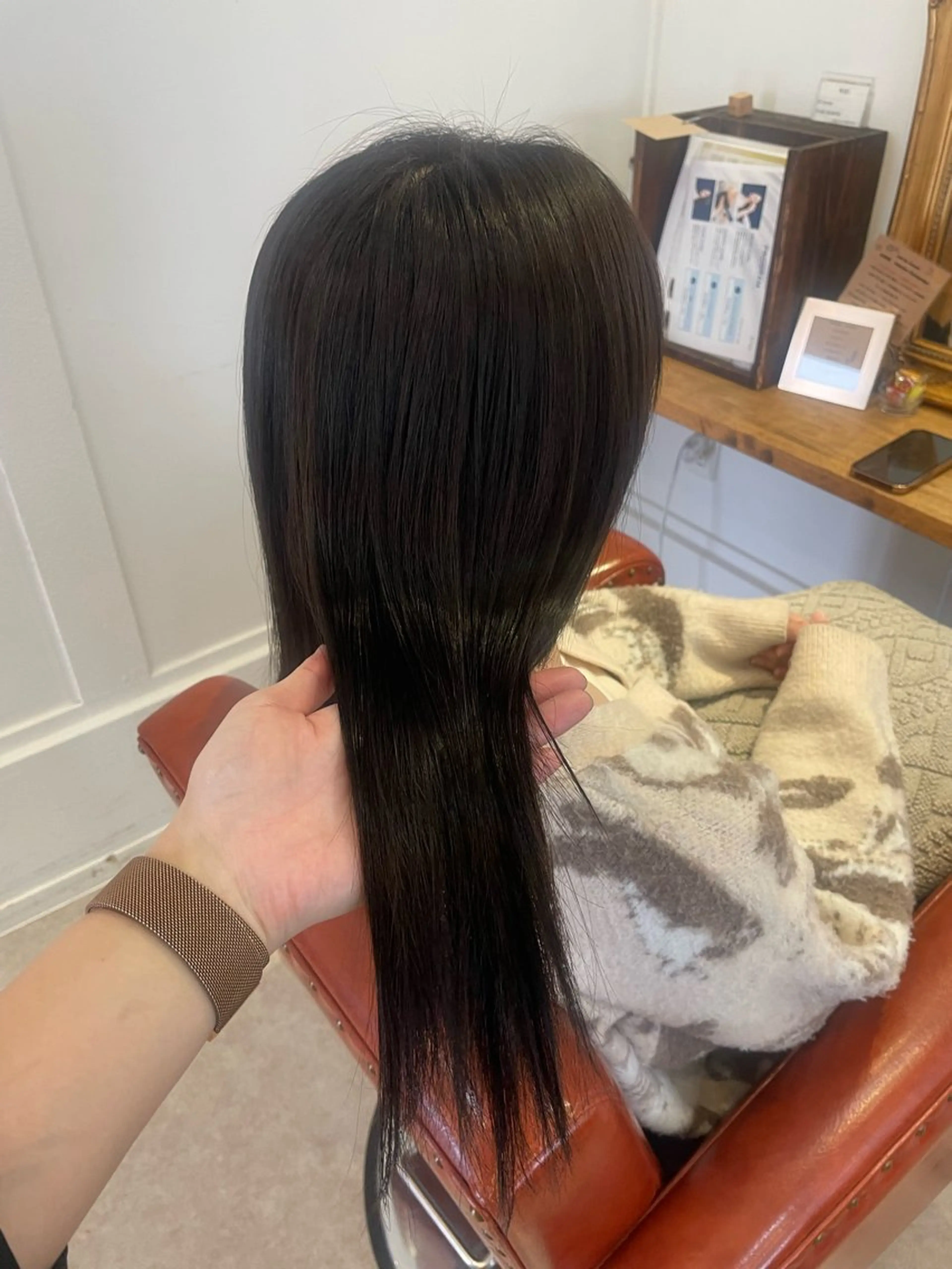 ロング カット 縮毛矯正 トリートメント Sakamoto nanaのヘアスタイル