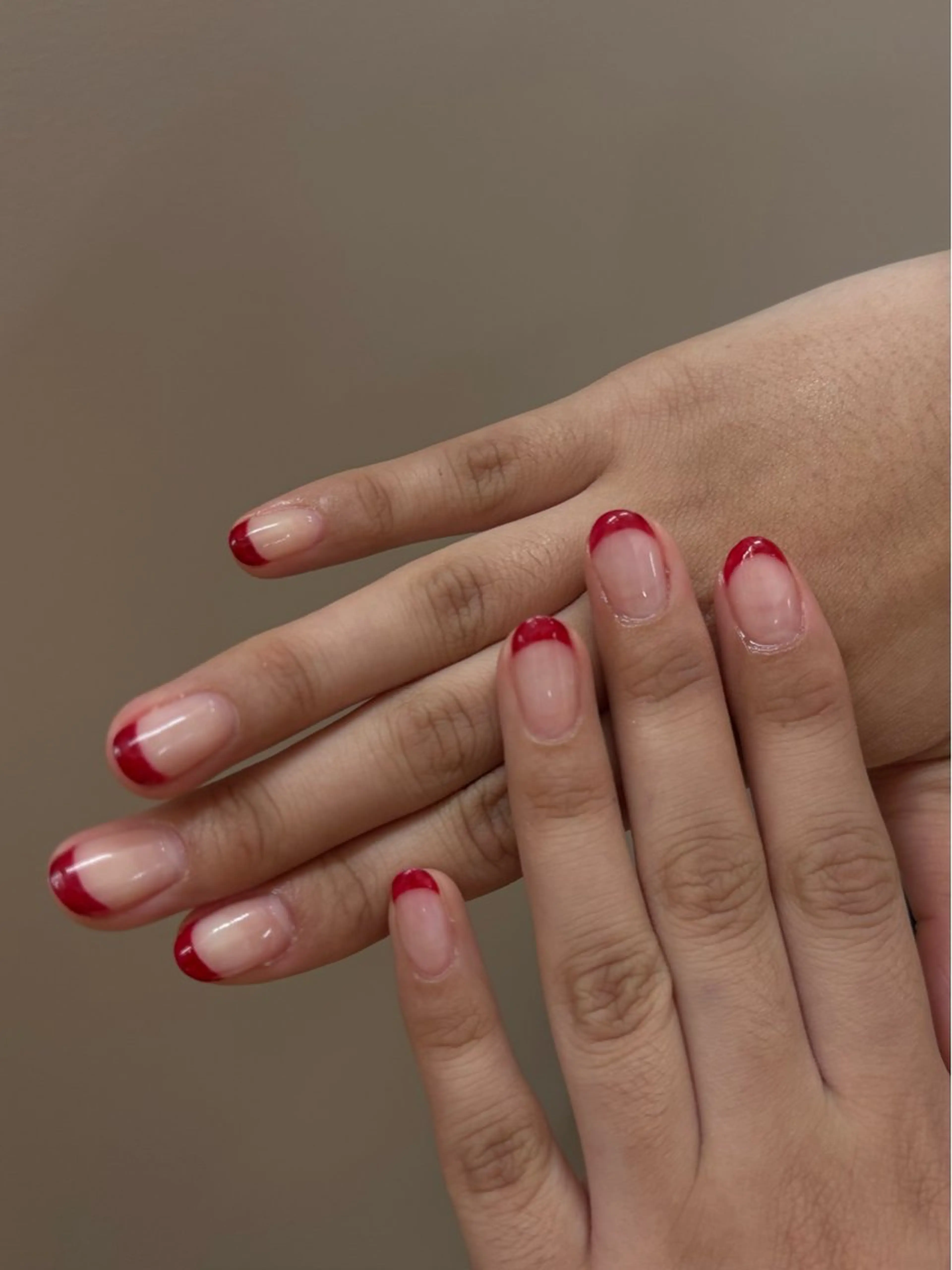 ネイル フレンチネイル TRIOS △nail aiのネイルデザイン