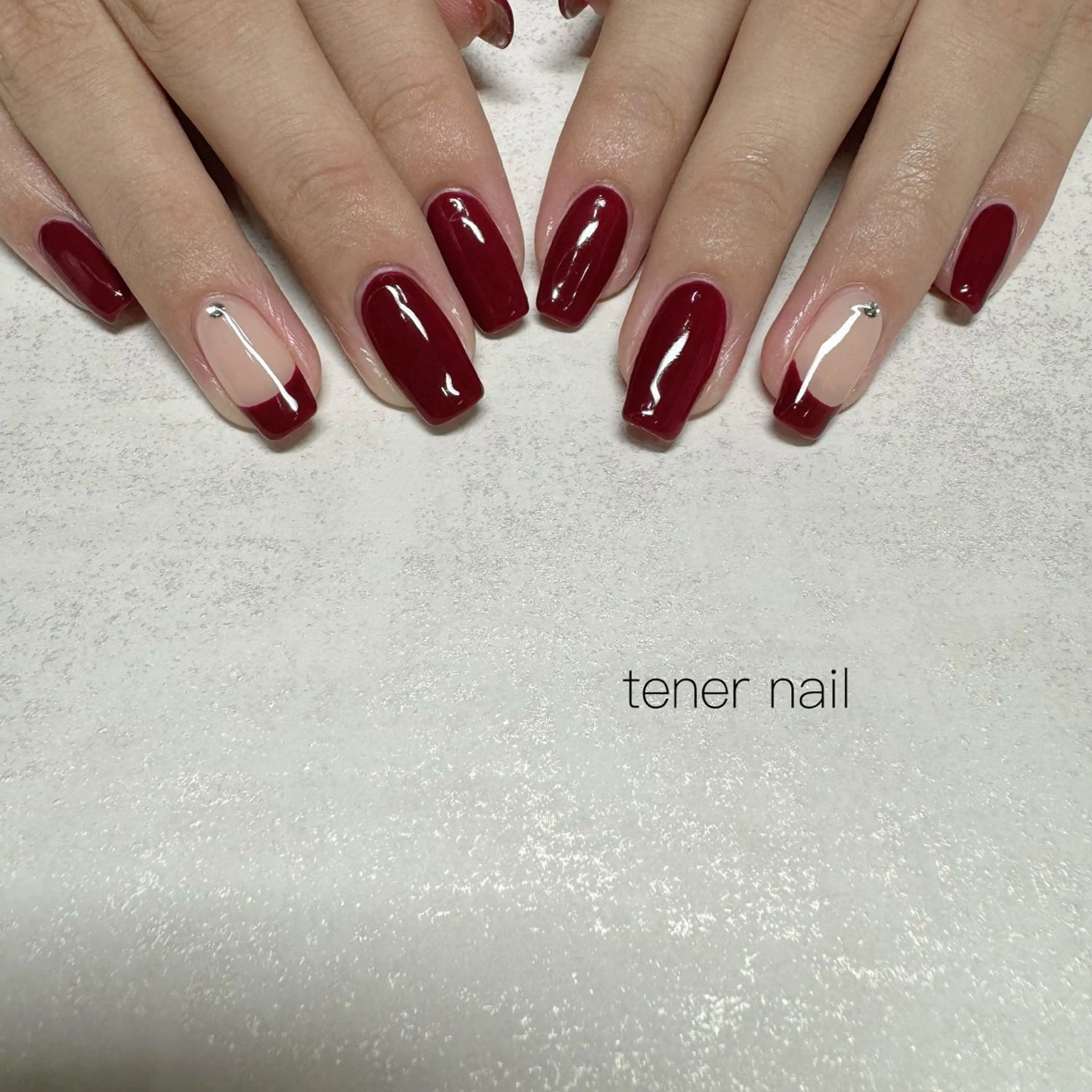 ネイル フレンチネイル ハンドネイル テネルネイル tener nailのネイルデザイン