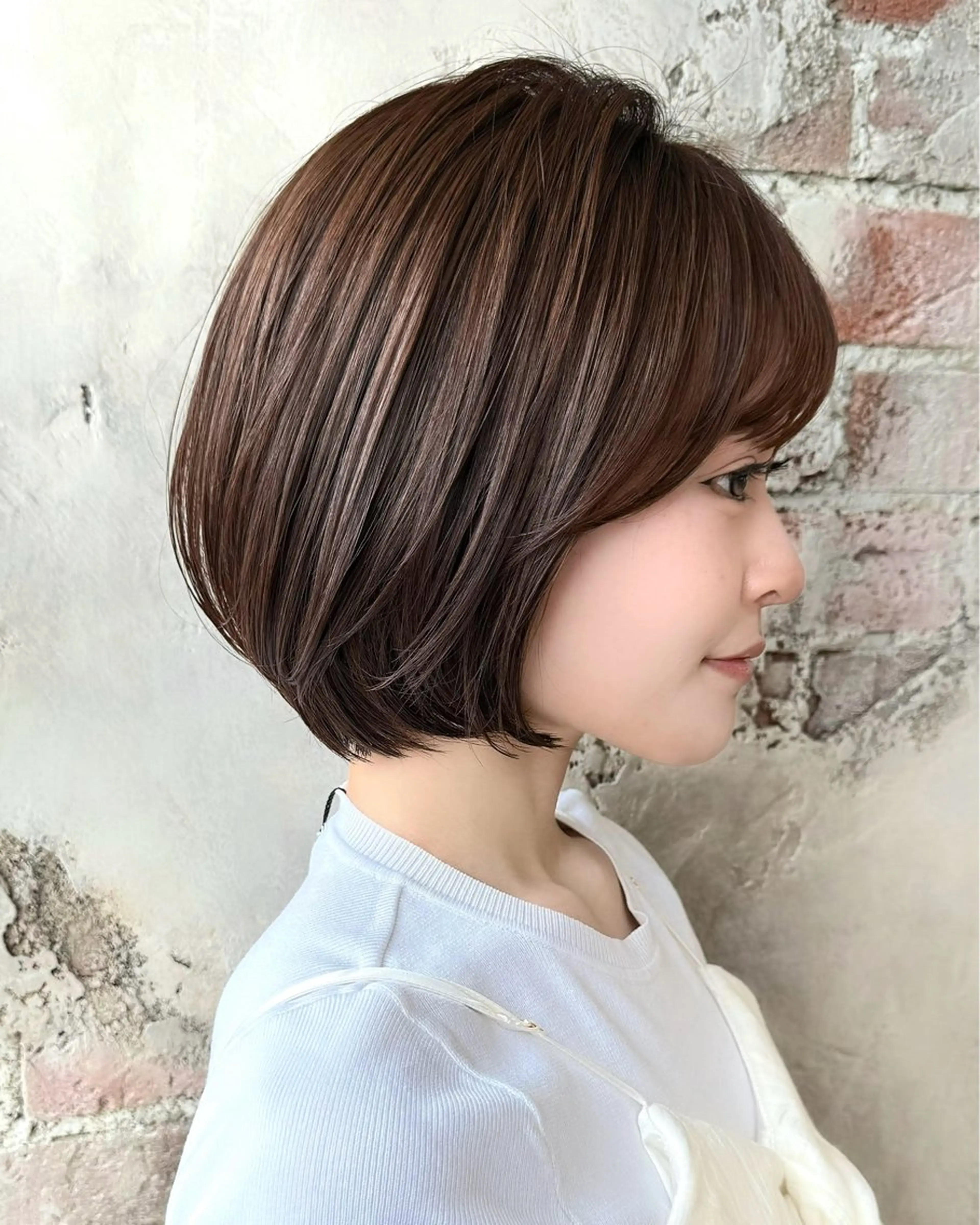 ショート カラー ヘアカラー トリートメント 💍新宿ショート 💍岩田莉奈のヘアスタイル