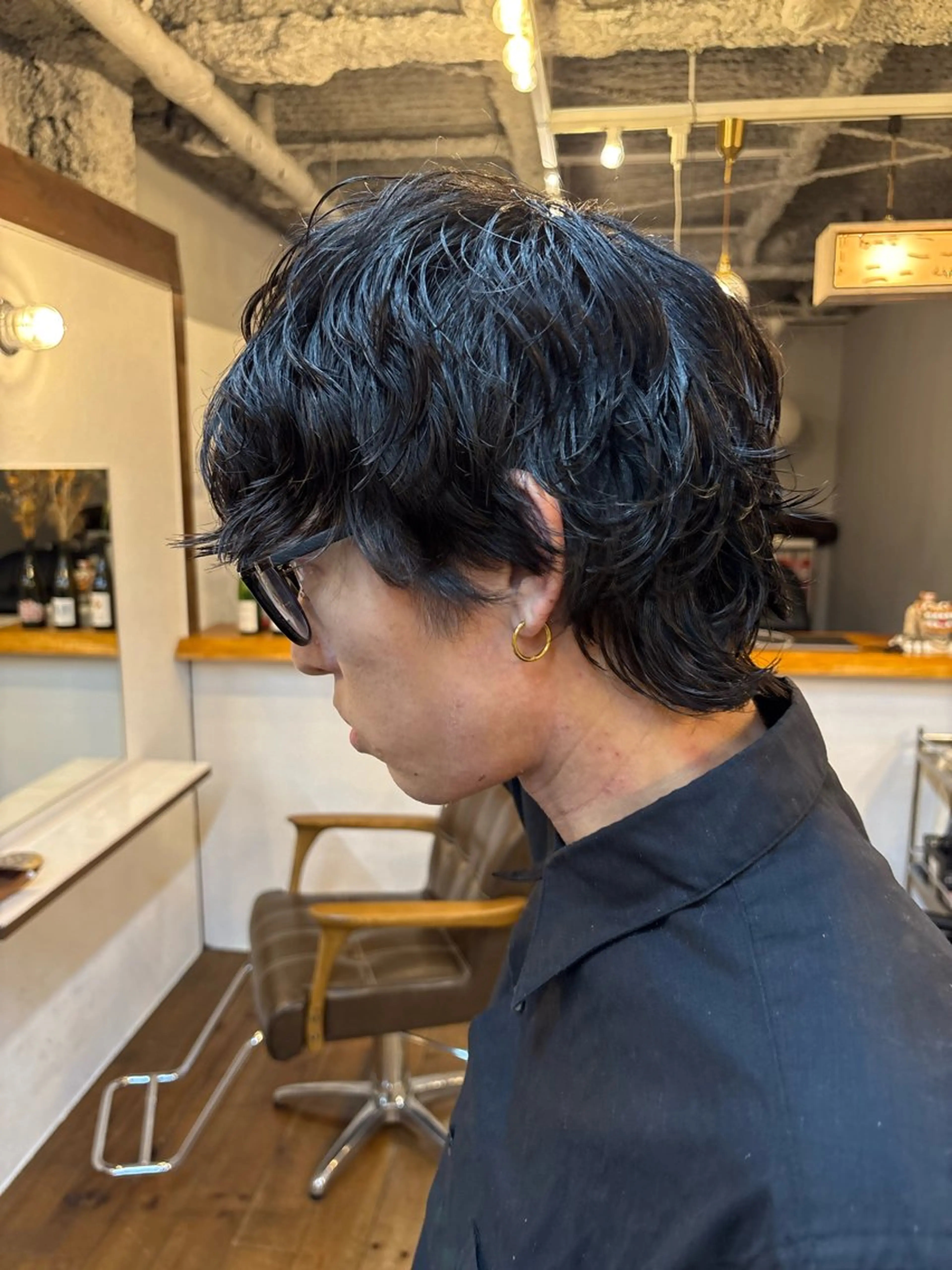 ミディアム パーマ メンズ ミディアムパーマ メンズパーマ カット パーマ 名古屋/メンズ /シュンペイのヘアスタイル