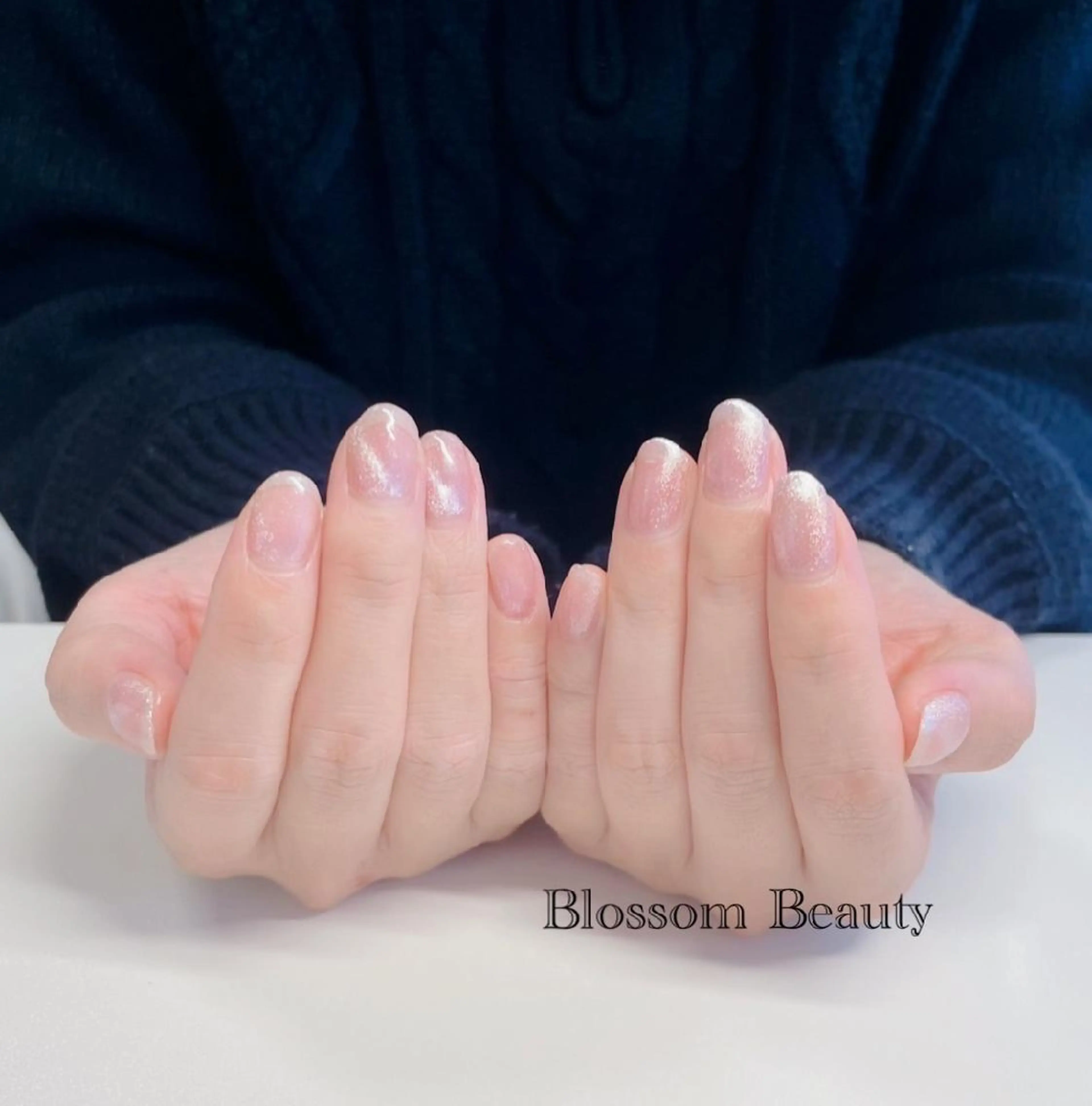 ネイル マグネットネイル ピンク Blossom Beauty eriのネイルデザイン