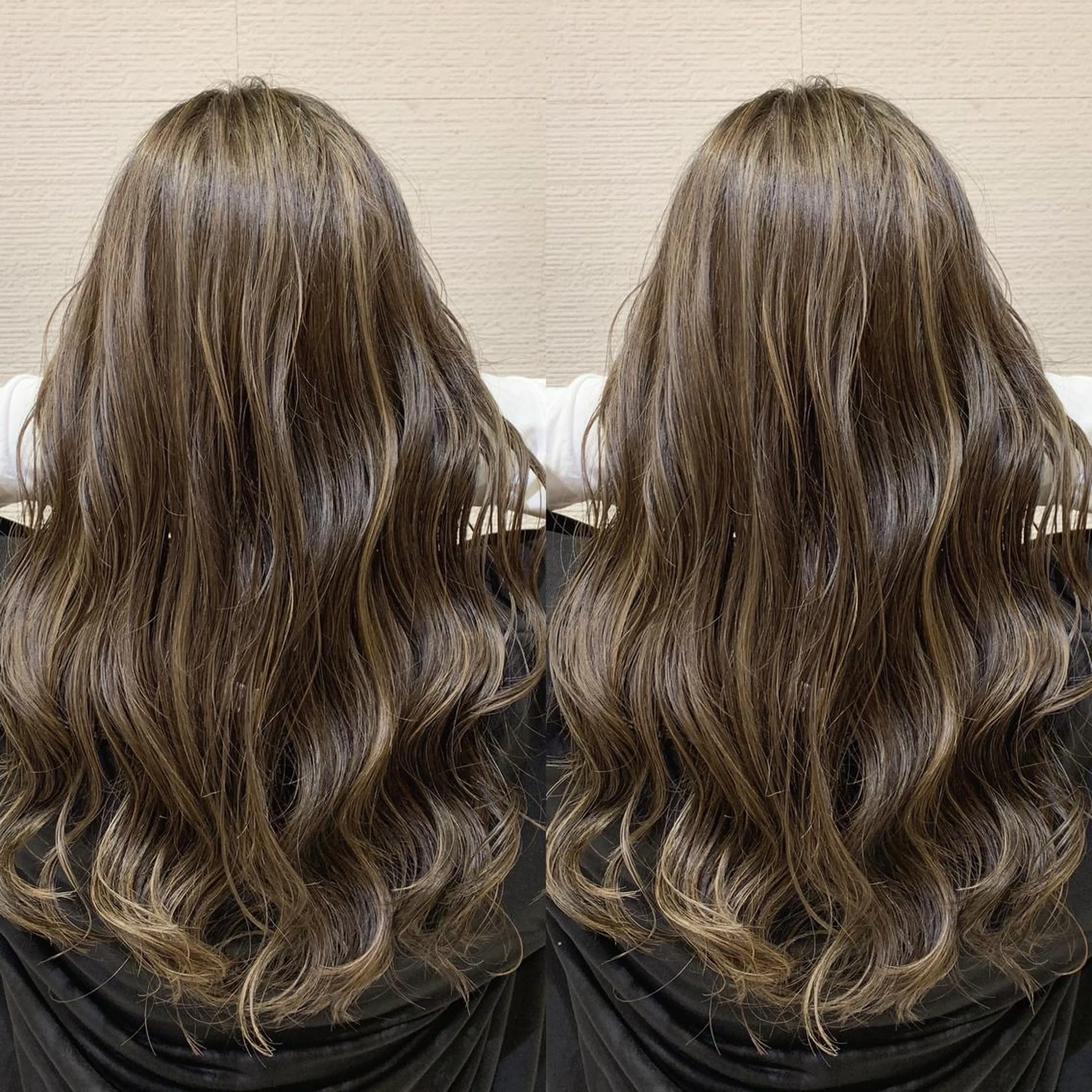 セミロング カラー ヘアアレンジ 白髪ぼかしハイライト 茗荷谷駅徒歩2分のヘアスタイル