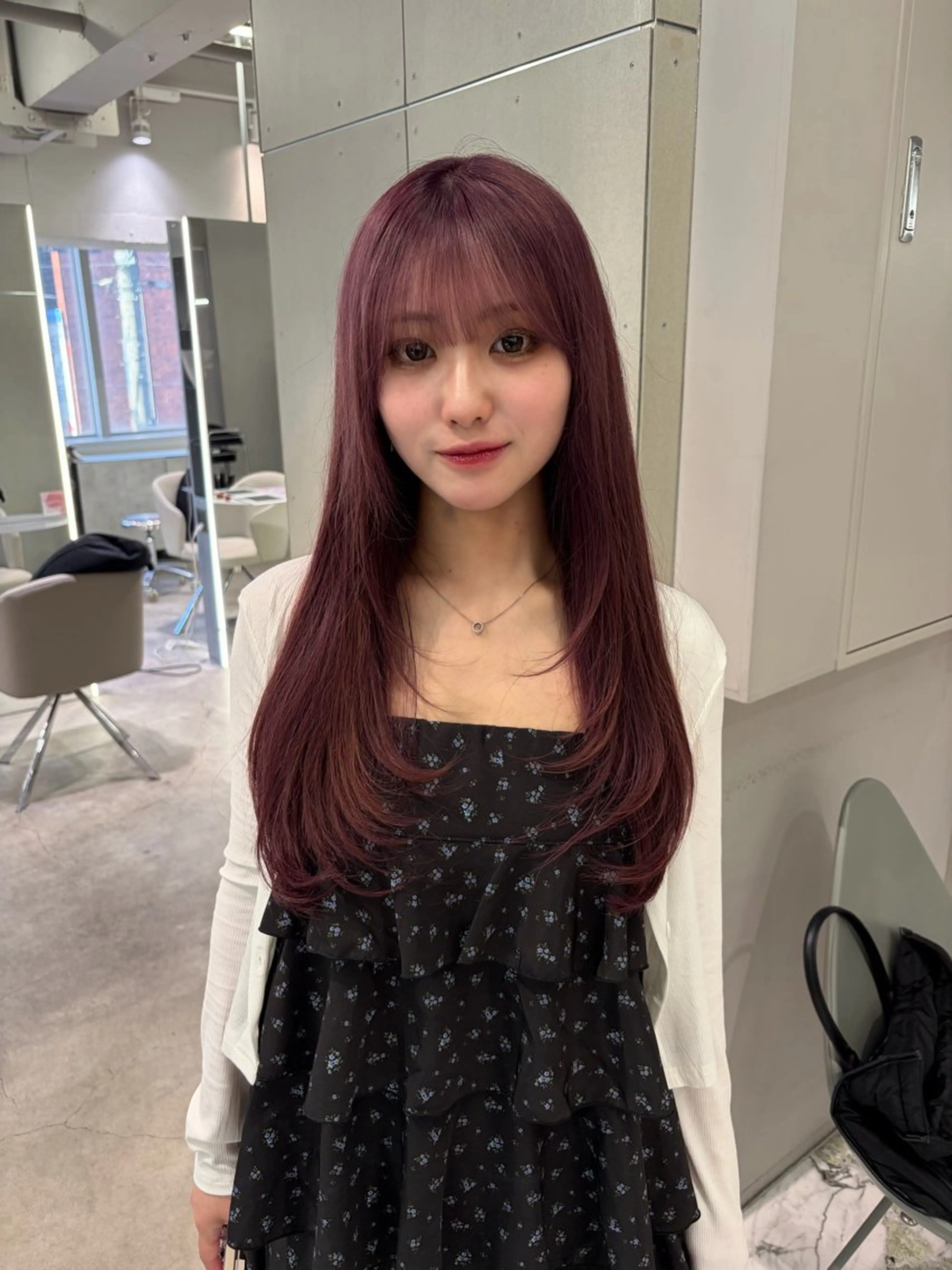 カラー ラベンダーカラー ピンクカラー ピンクラベンダー GEM/ hinanaのヘアスタイル