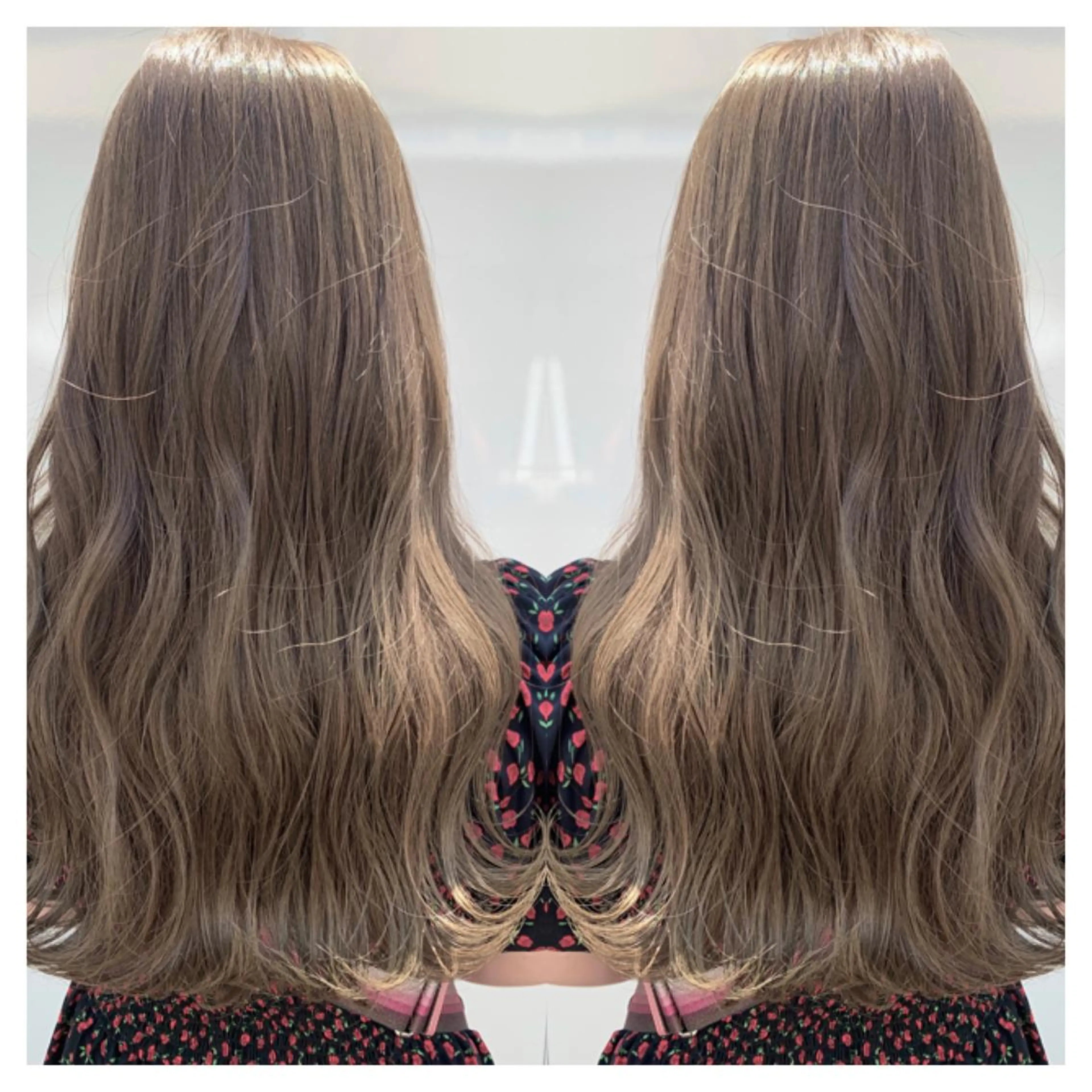 ロング カラー カット ヘアカラー トリートメント 村山 茉衣のヘアスタイル