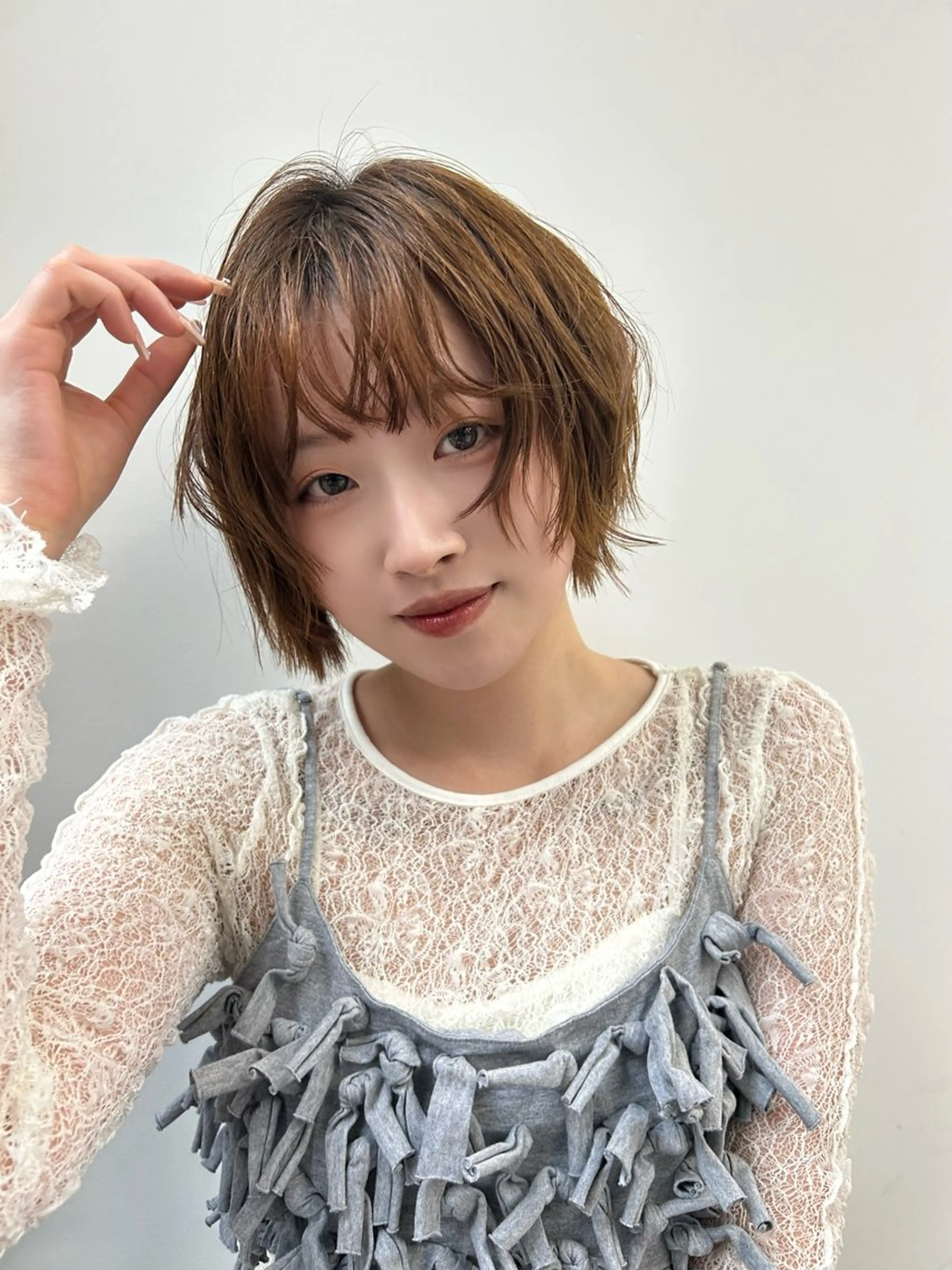 ショート カラー ヘアカラー 艶カラー💜 サヤカ ✰︎のヘアスタイル