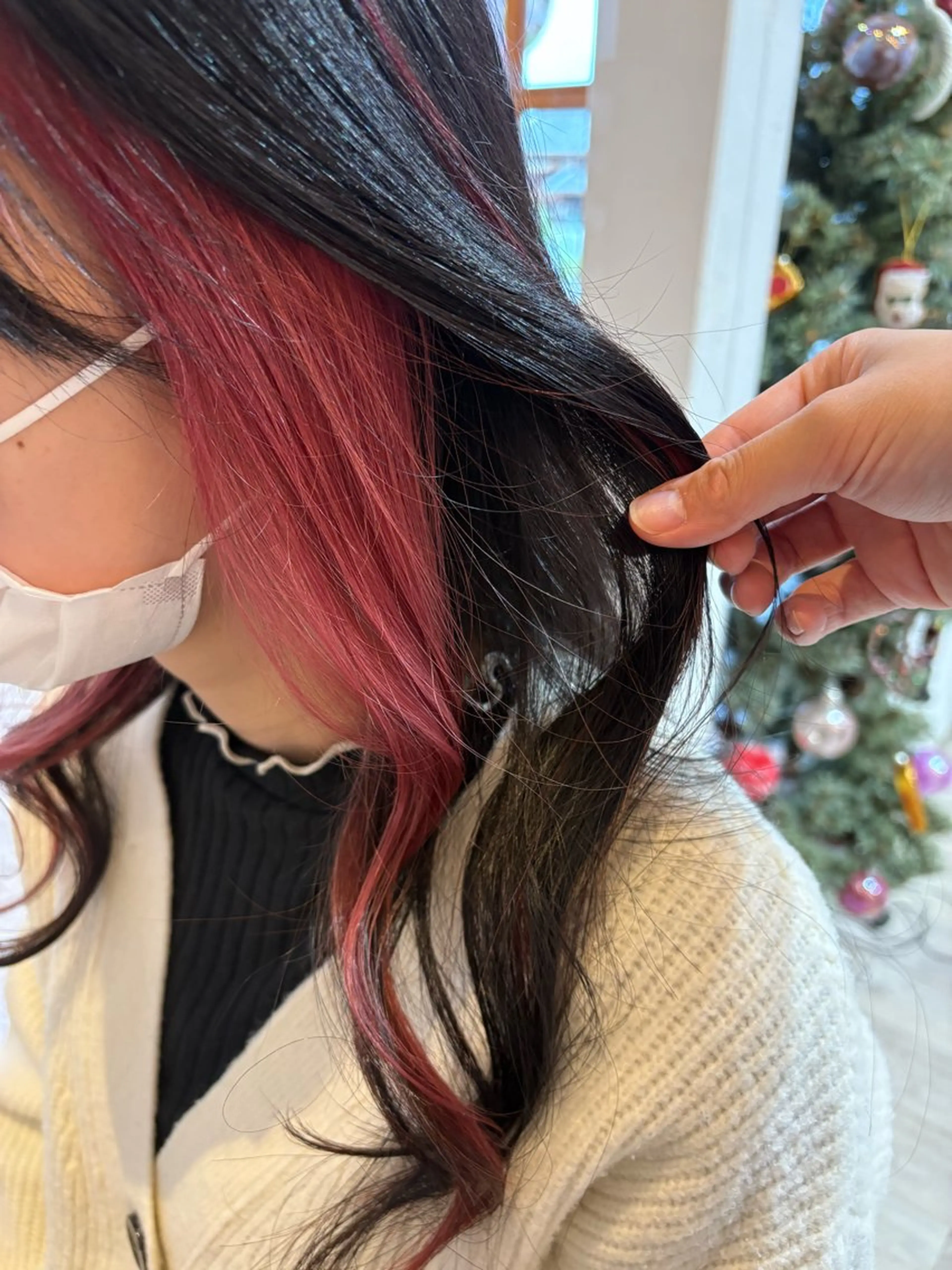 ロング かまだ しおりのヘアスタイル