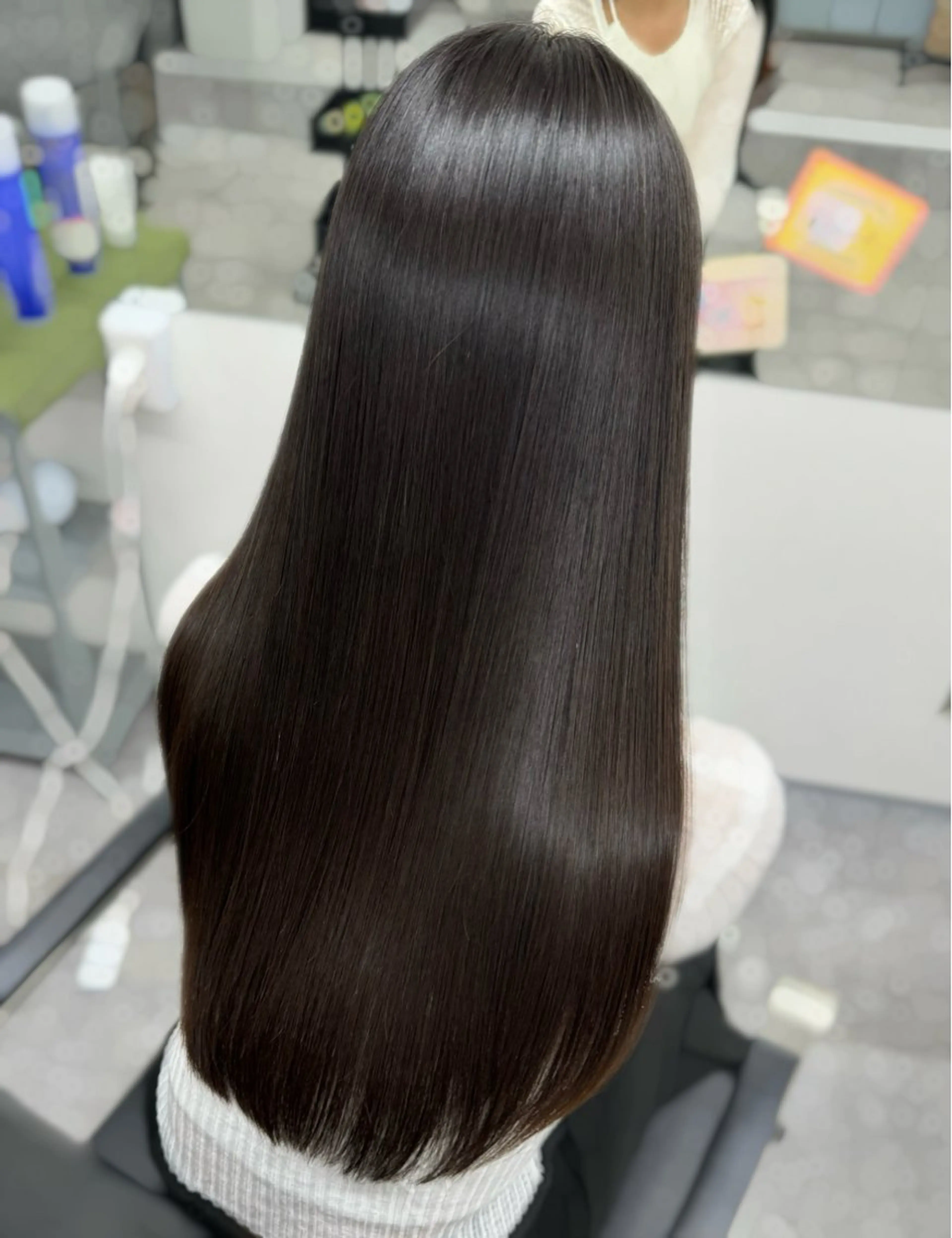 ロング 髪質改善 トリートメント 酸熱トリートメント 髪質改善メニュー 長井 美佐子のヘアスタイル