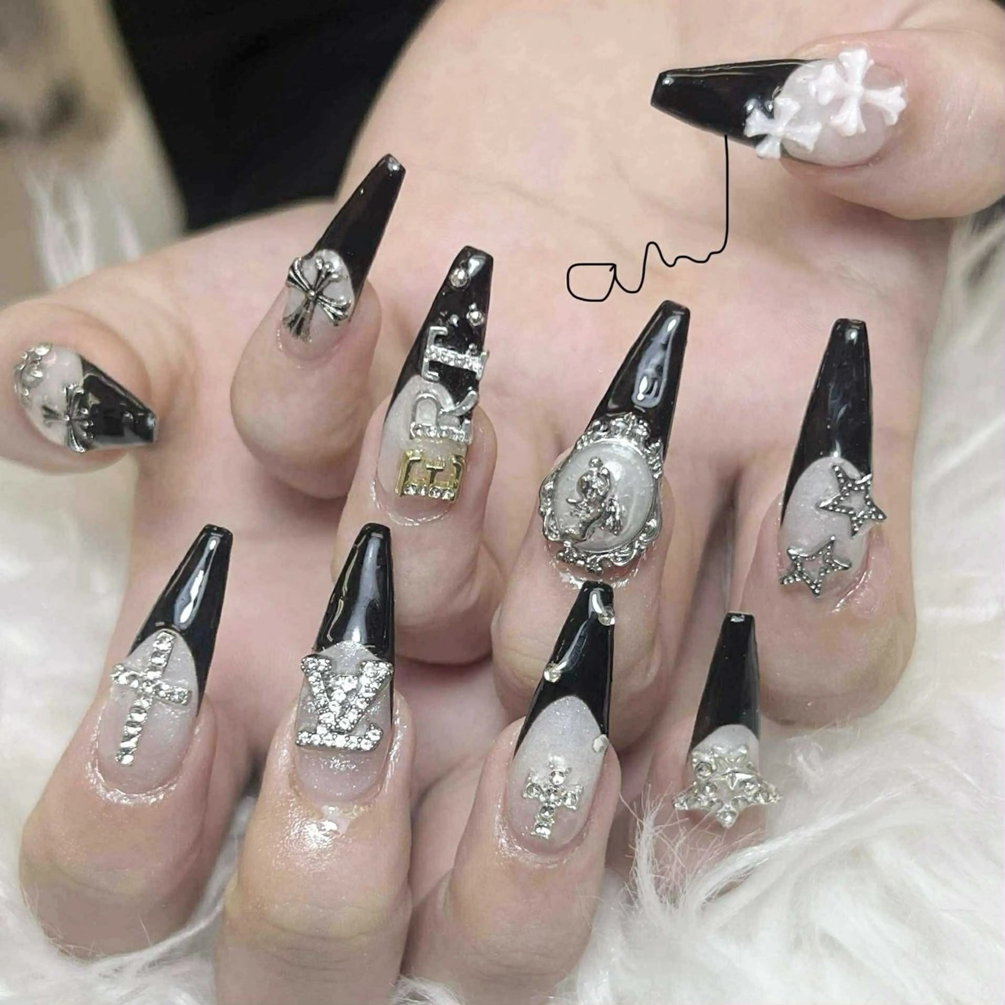 ネイル ハンドネイル ANH NAIL ゴテゴテ専門店💎のネイルデザイン